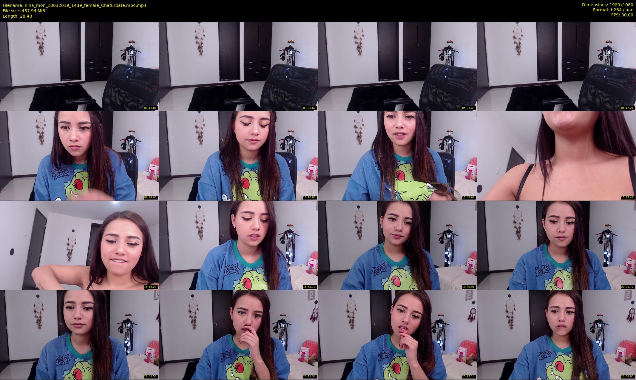 nina_mon — 29 minute Chaturbate female cam show recording, 1080p, Mar 13, 2019