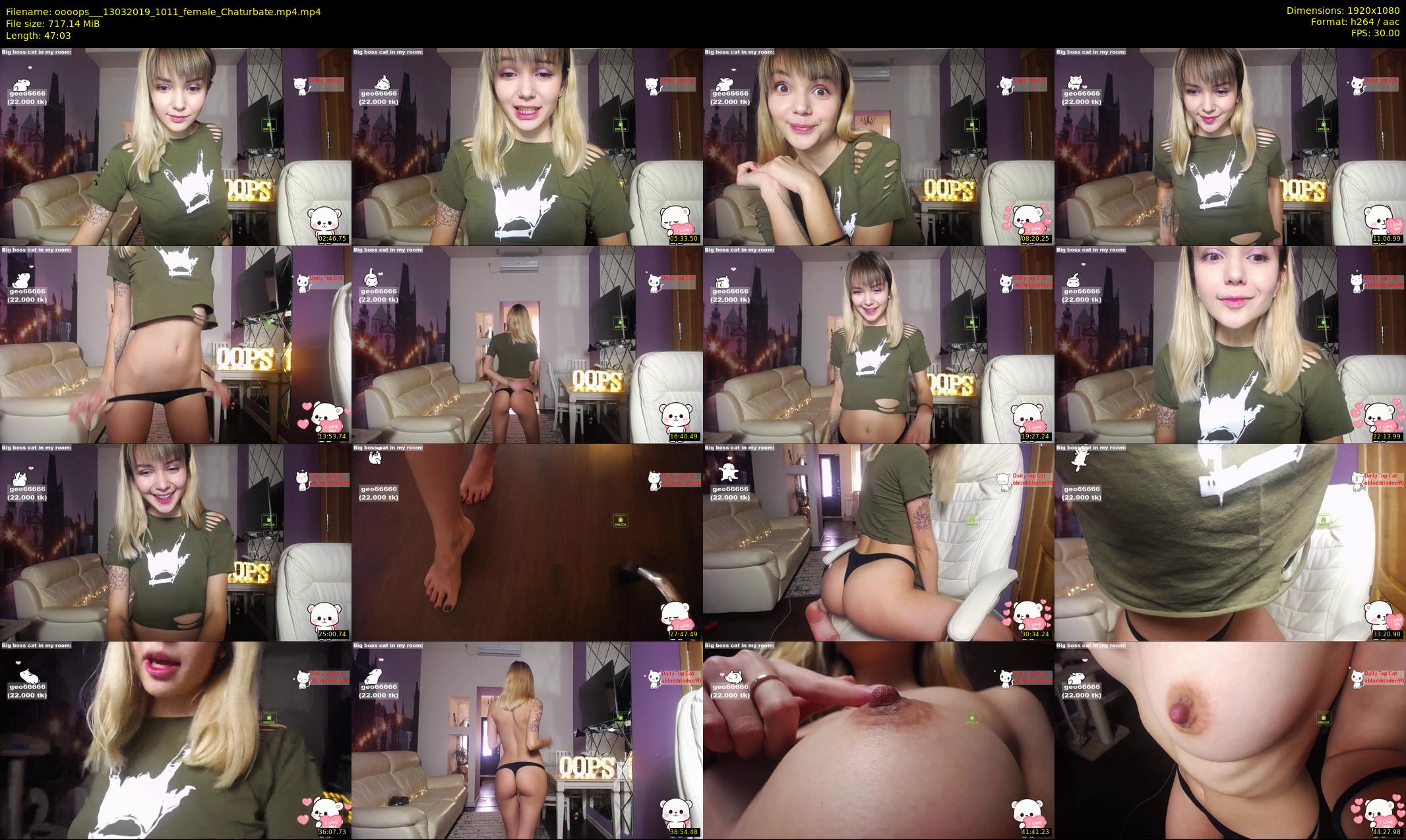 oooops__ — 48 minute Chaturbate female cam show recording, 1080p, Mar 13, 2019