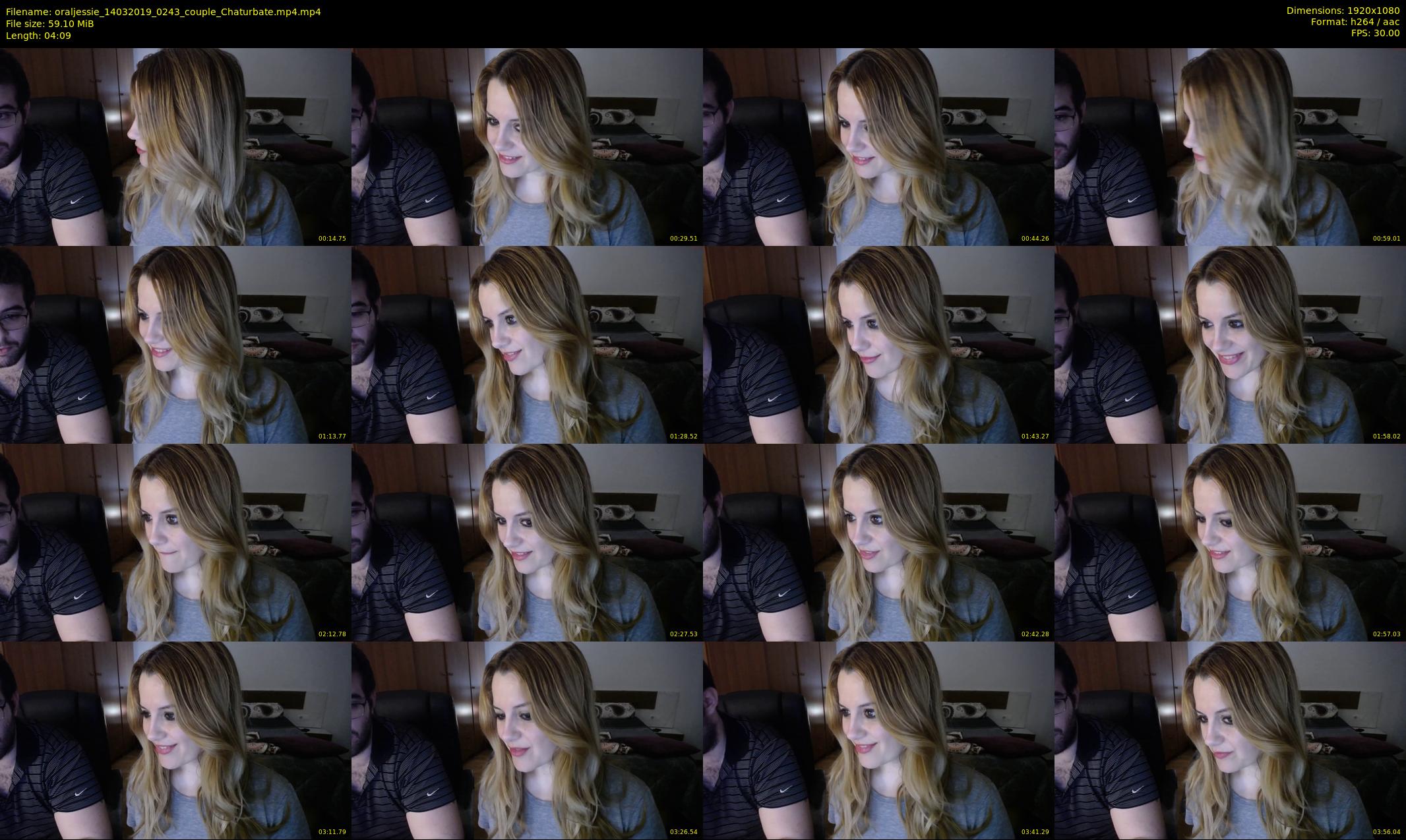 oraljessie — 5 minute Chaturbate couple cam show recording, 1080p, Mar 14, 2019