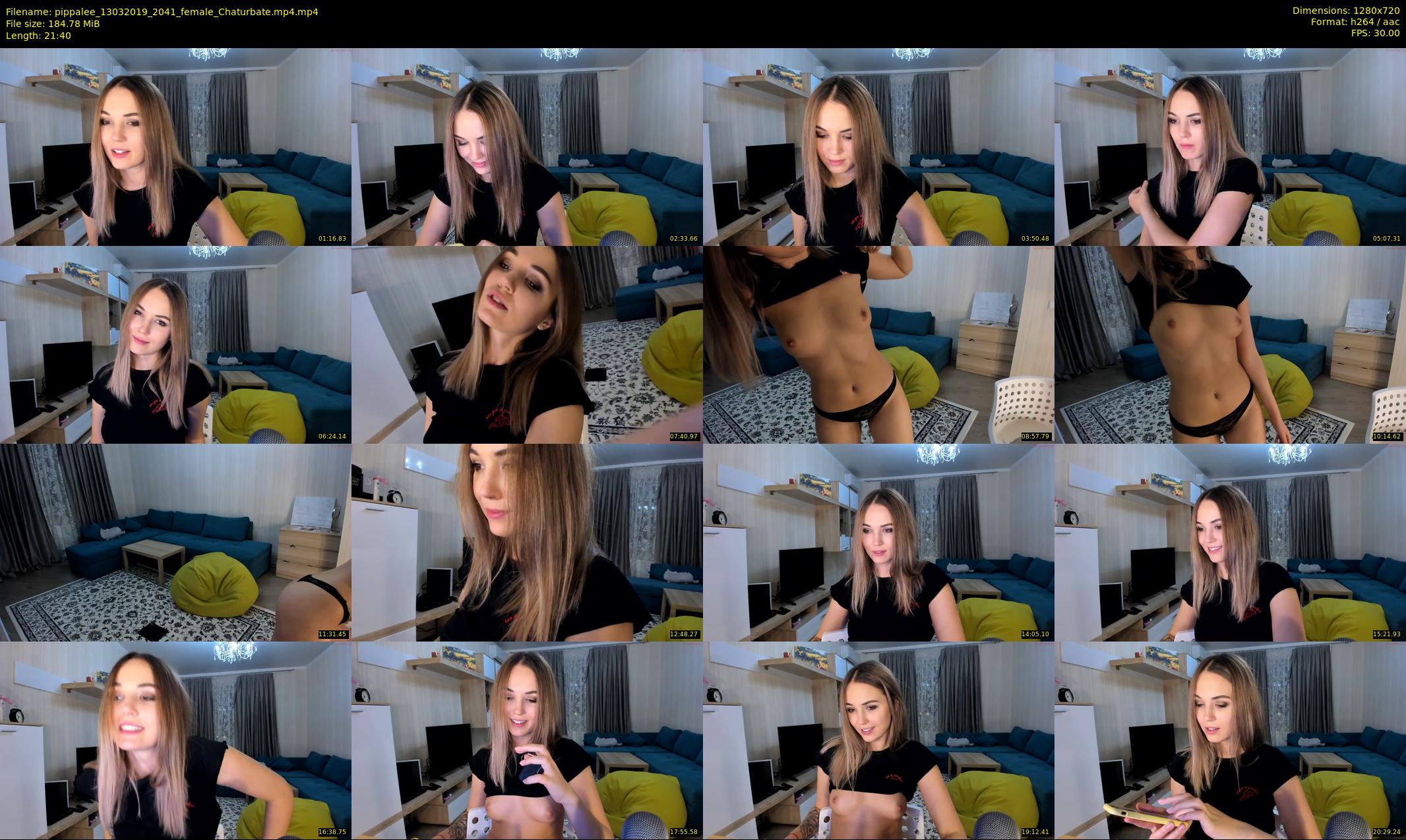 pippalee — 22 minute Chaturbate female cam show recording, 720p, Mar 13, 2019