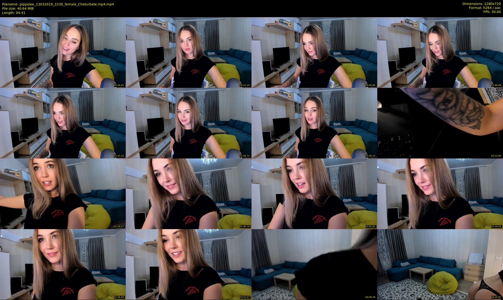 pippalee — 5 minute Chaturbate female cam show recording, 720p, Mar 13, 2019