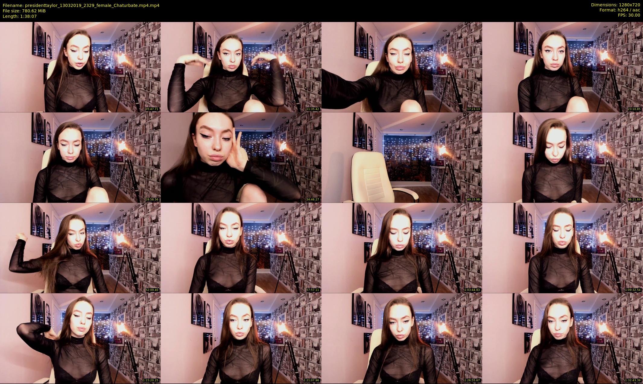 presidenttaylor — 99 minute Chaturbate female cam show recording, 720p, Mar 13, 2019