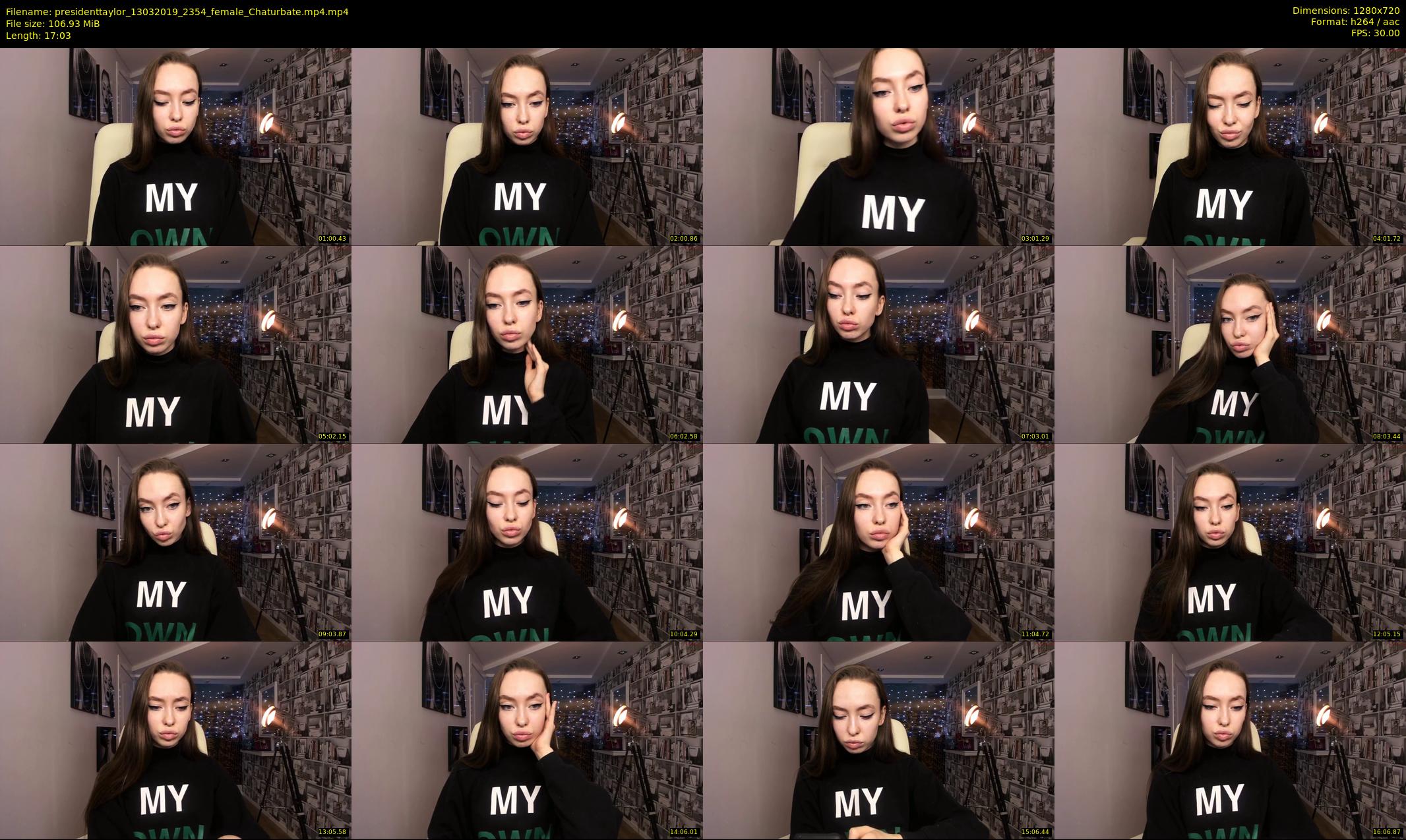 presidenttaylor — 18 minute Chaturbate female cam show recording, 720p, Mar 13, 2019