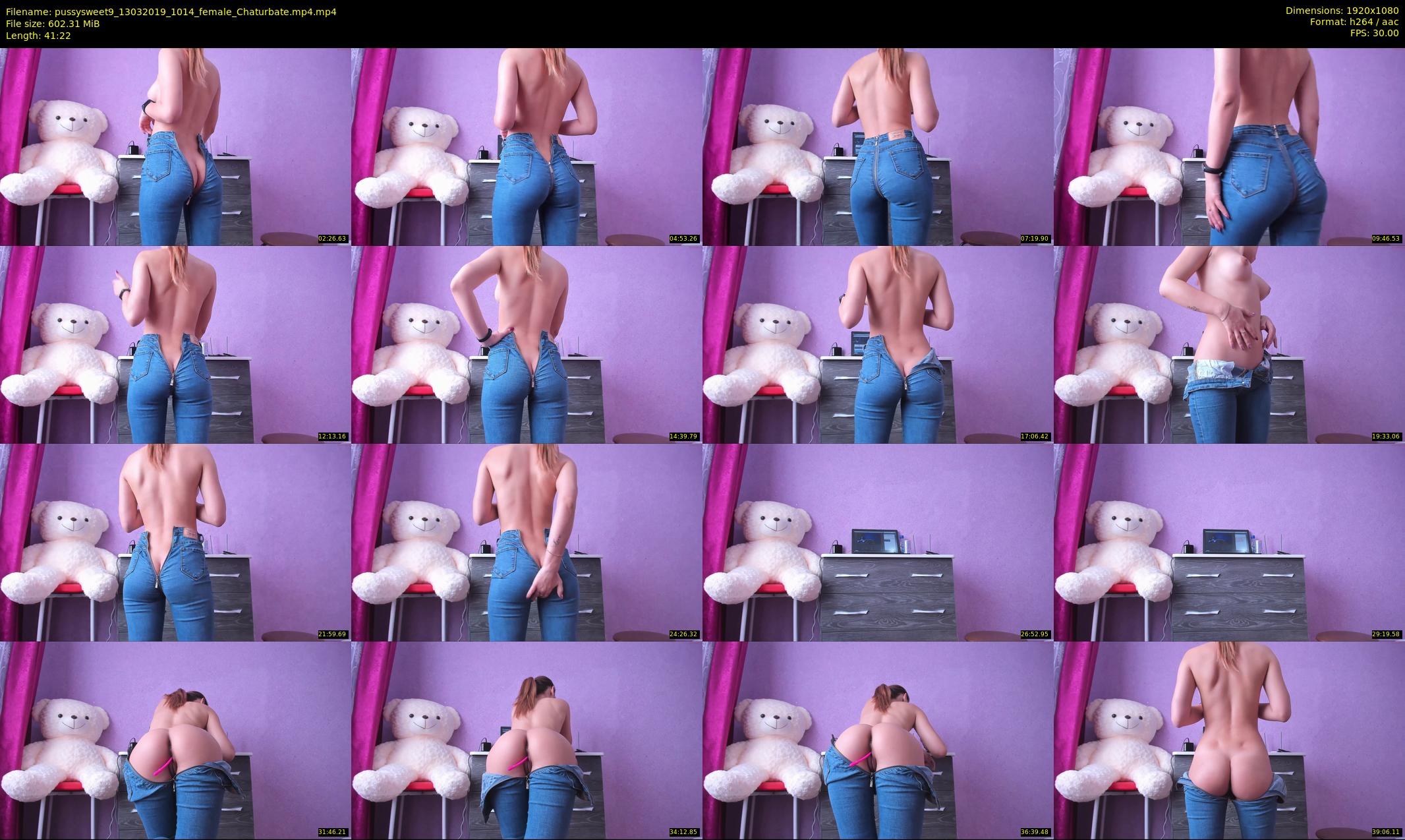 pussysweet9 — 42 minute Chaturbate female cam show recording, 1080p, Mar 13, 2019