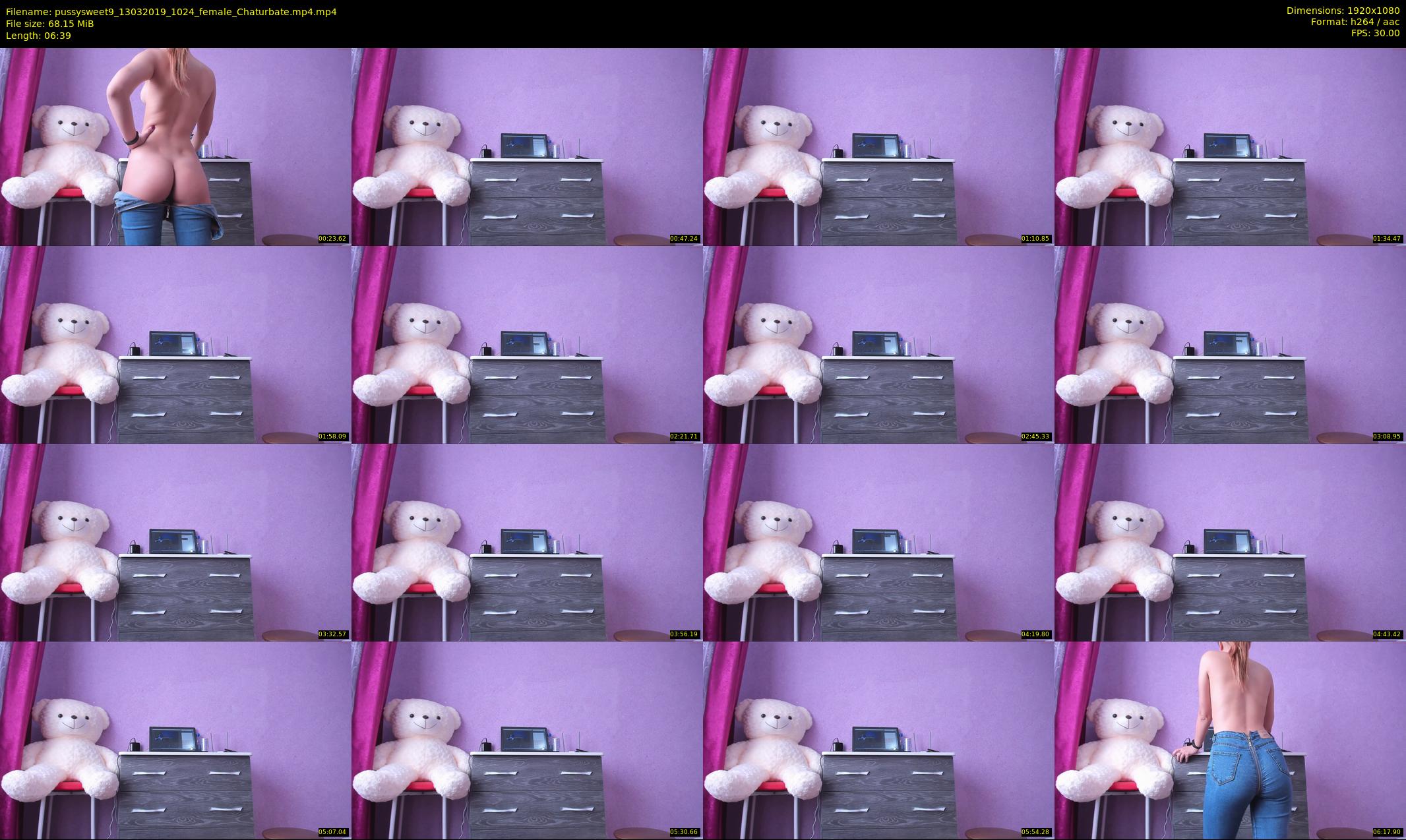 pussysweet9 — 7 minute Chaturbate female cam show recording, 1080p, Mar 13, 2019