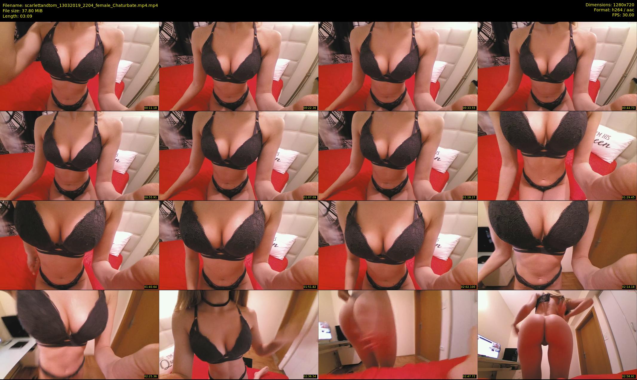 scarlettandtom — 4 minute Chaturbate couple cam show recording, 720p, Mar 13, 2019