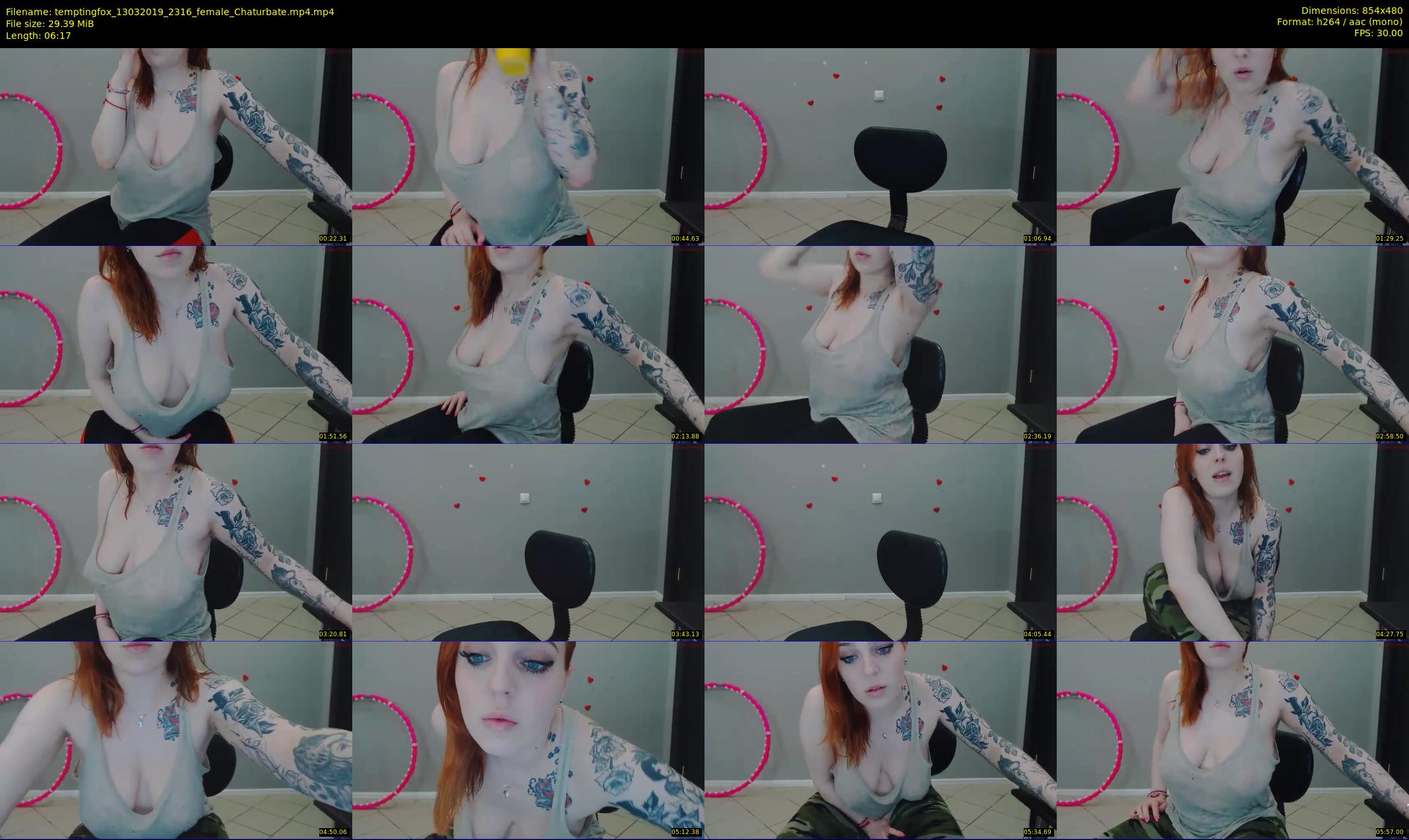 temptingfox — 7 minute Chaturbate female cam show recording, 480p, Mar 13, 2019