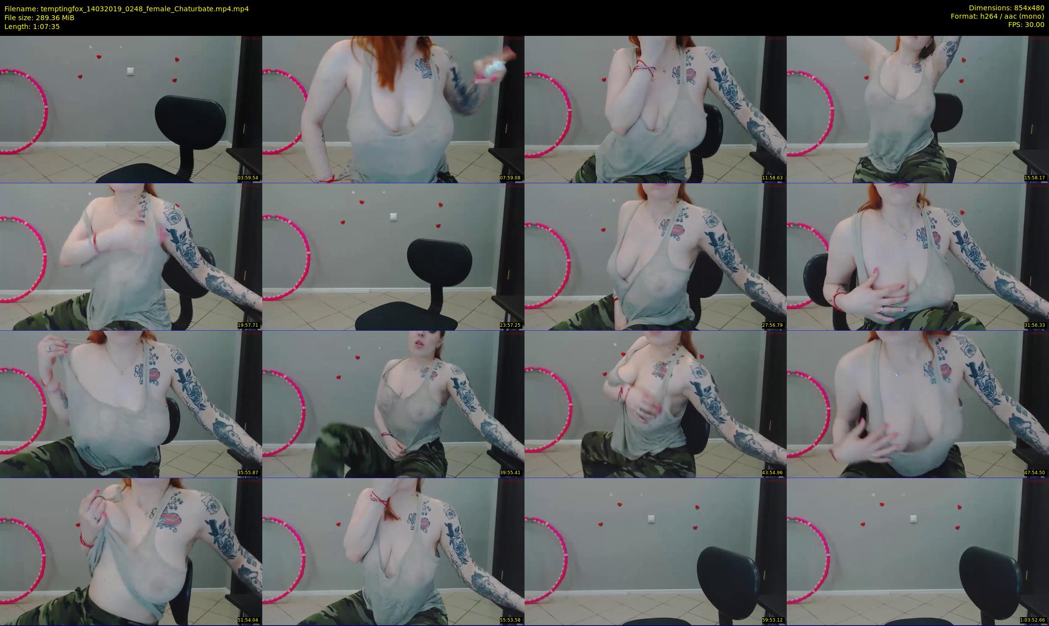 temptingfox — 68 minute Chaturbate female cam show recording, 480p, Mar 14, 2019