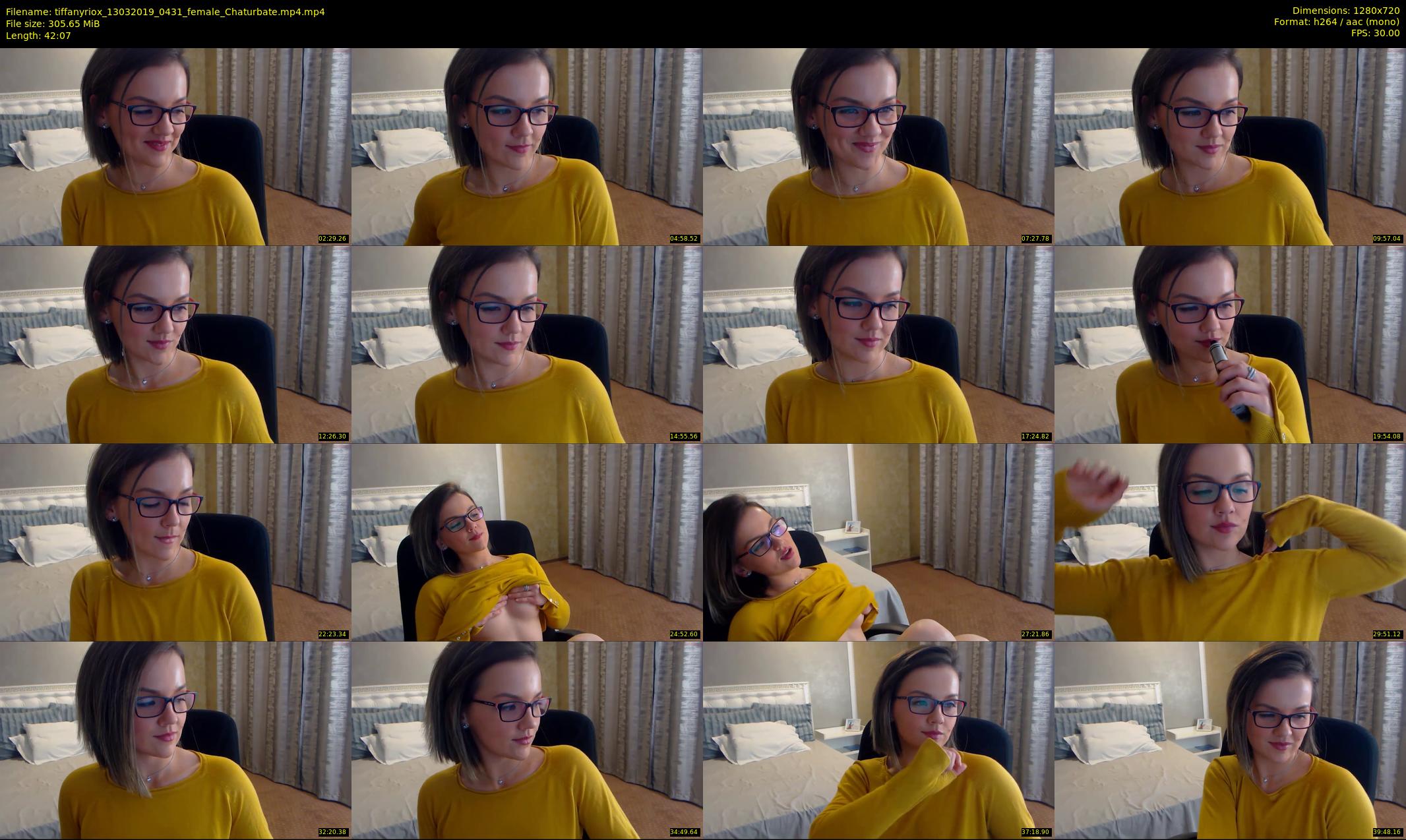 tiffanyriox — 43 minute Chaturbate female cam show recording, 720p, Mar 13, 2019