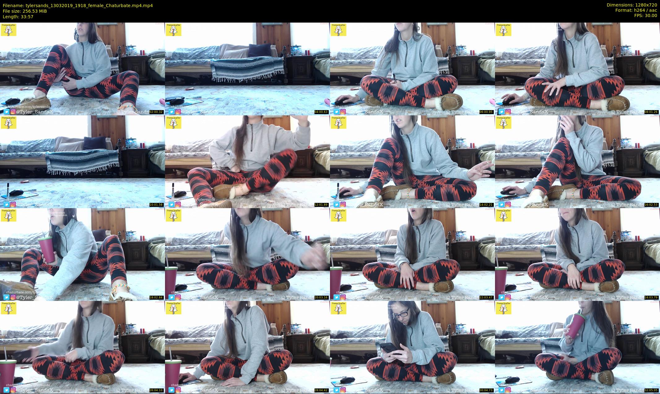 tylersands — 34 minute Chaturbate female cam show recording, 720p, Mar 13, 2019