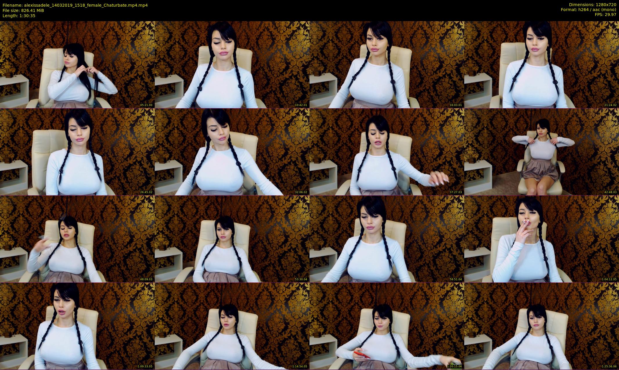 alexissadele — 91 minute Chaturbate female cam show recording, 720p, Mar 14, 2019