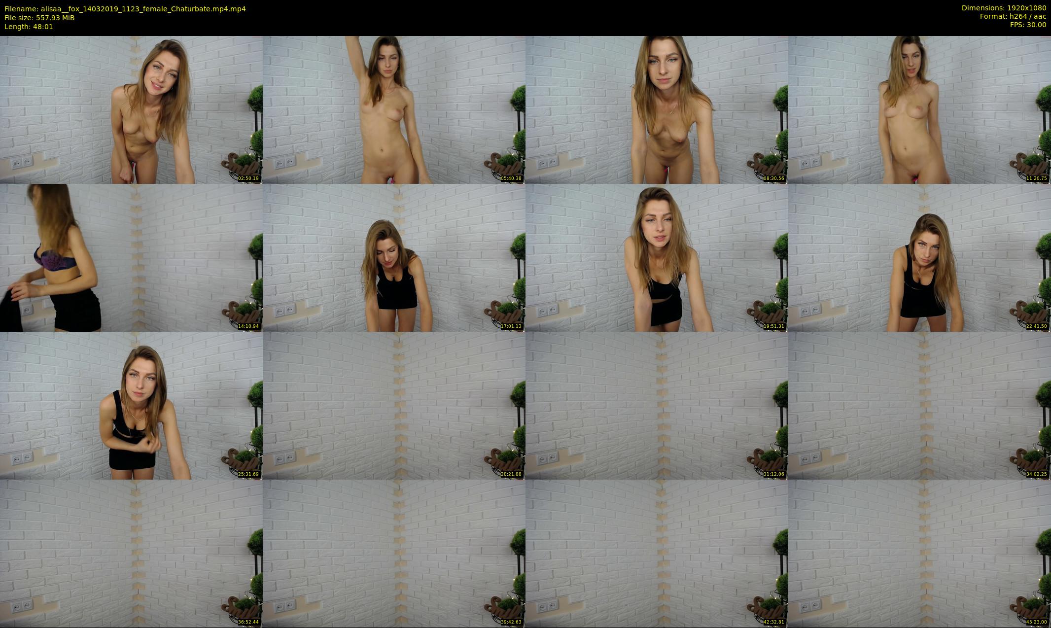 alisaa__fox — 49 minute Chaturbate female cam show recording, 1080p, Mar 14, 2019
