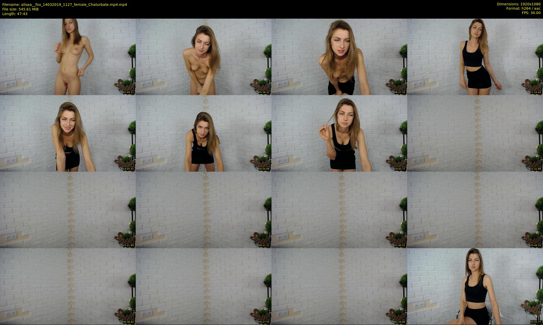 alisaa__fox — 48 minute Chaturbate female cam show recording, 1080p, Mar 14, 2019