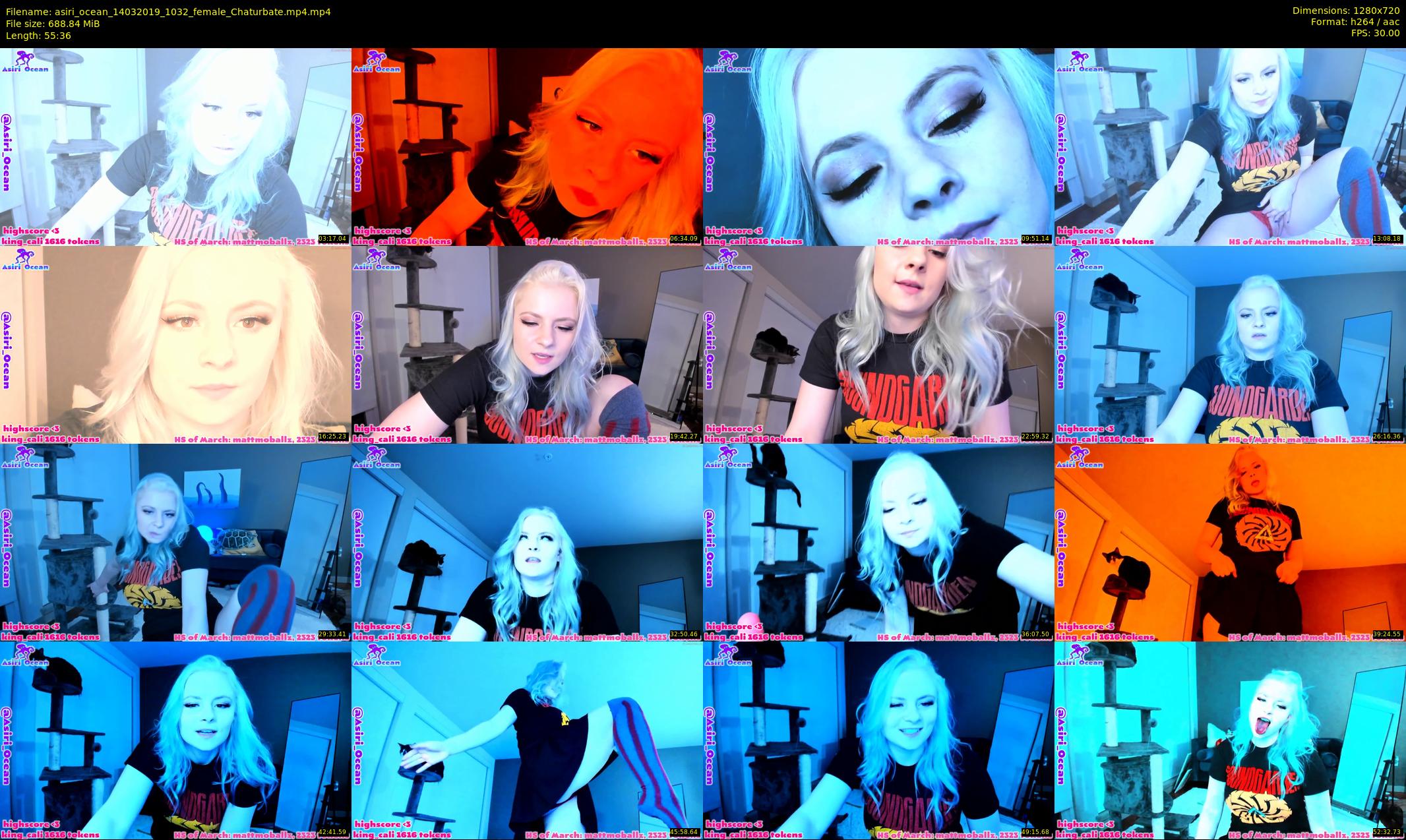 asiri_ocean — 56 minute Chaturbate female cam show recording, 720p, Mar 14, 2019