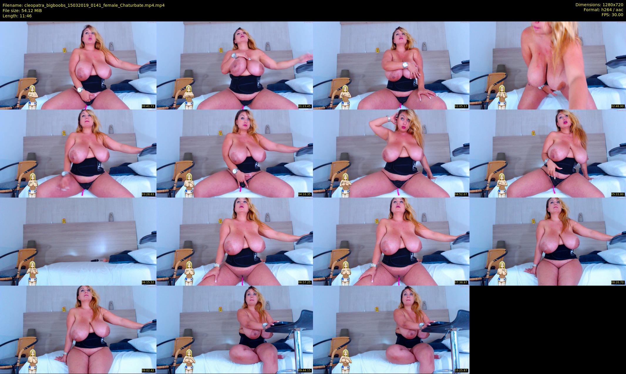 cleopatra_bigboobs — 12 minute Chaturbate female cam show recording, 720p, Mar 15, 2019