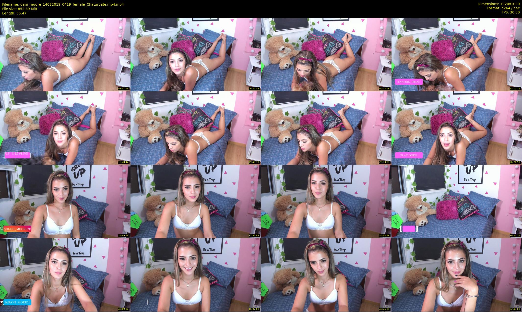 dani_moore — 56 minute Chaturbate female cam show recording, 1080p, Mar 14, 2019