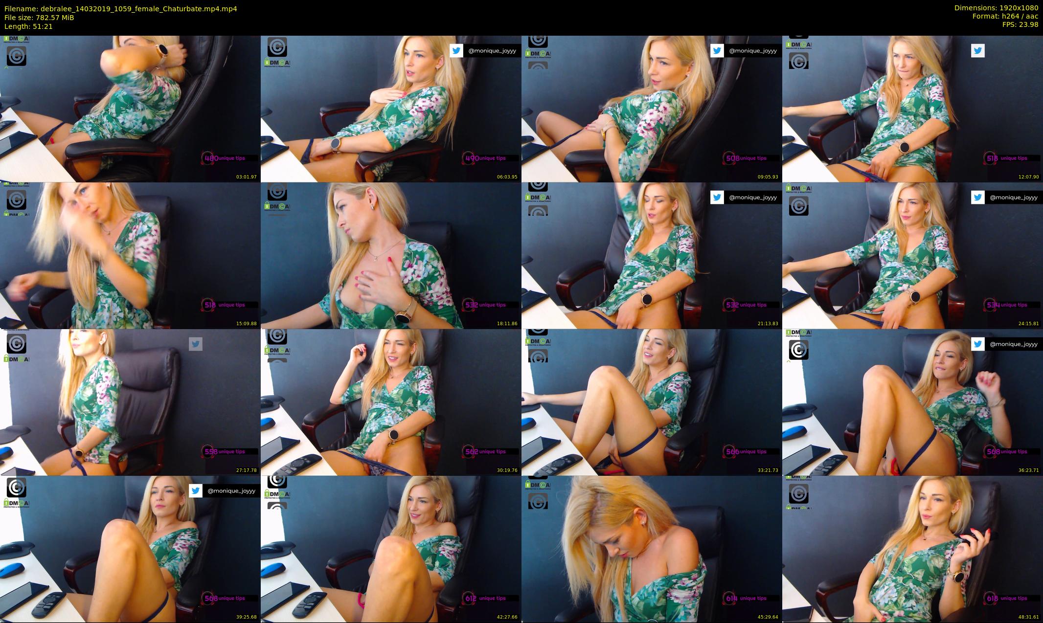 debralee — 52 minute Chaturbate female cam show recording, 1080p, Mar 14, 2019