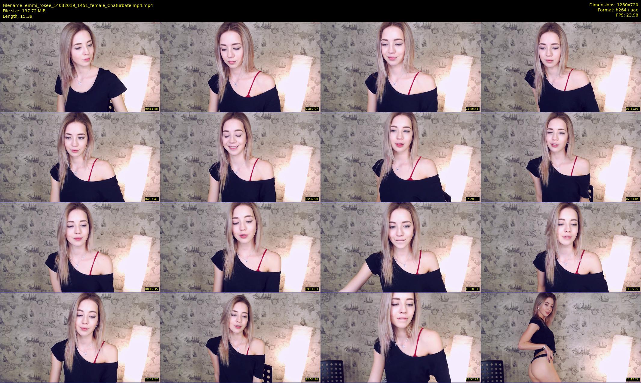emmi_rosee — 16 minute Chaturbate female cam show recording, 720p, Mar 14, 2019