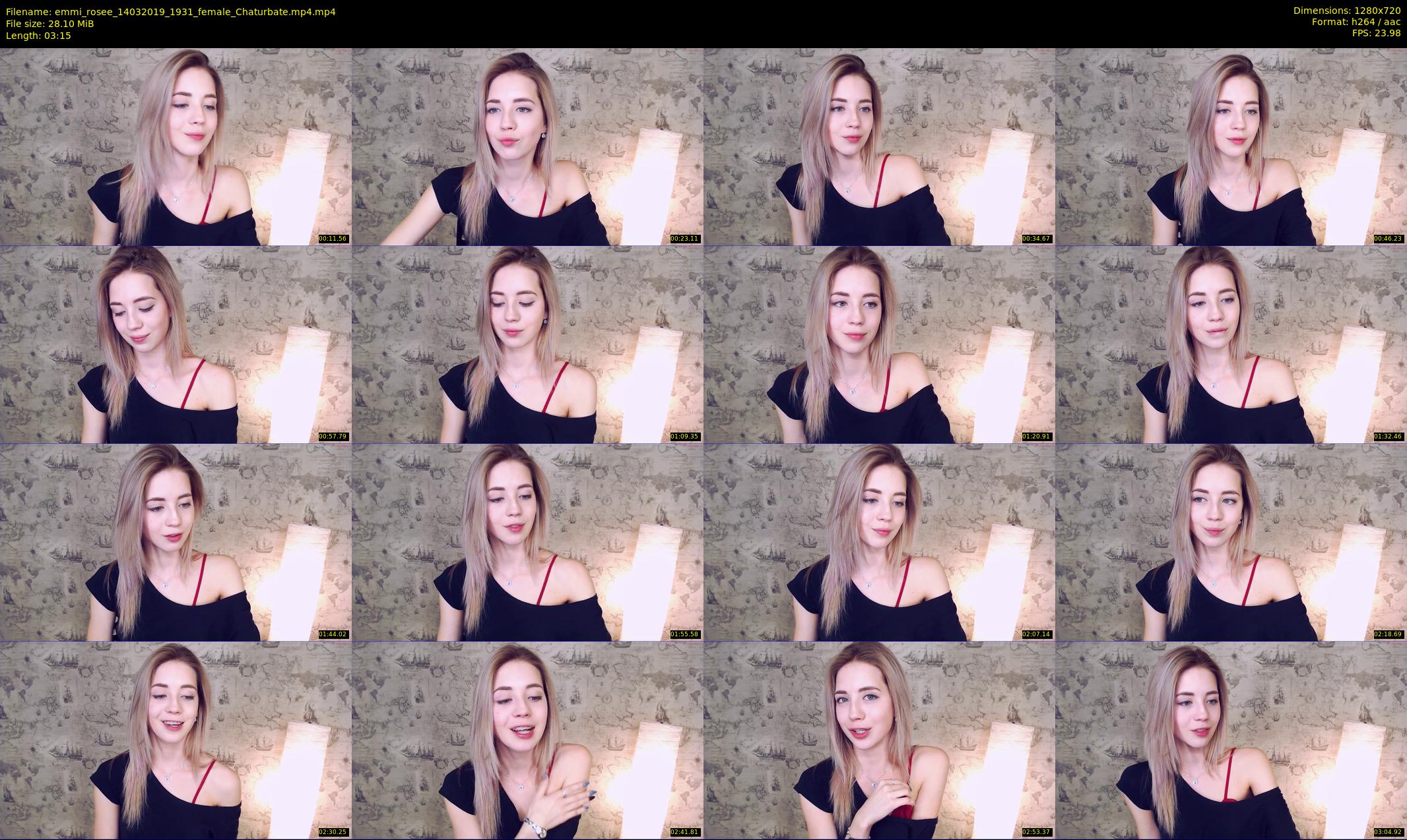 emmi_rosee — 4 minute Chaturbate female cam show recording, 720p, Mar 14, 2019
