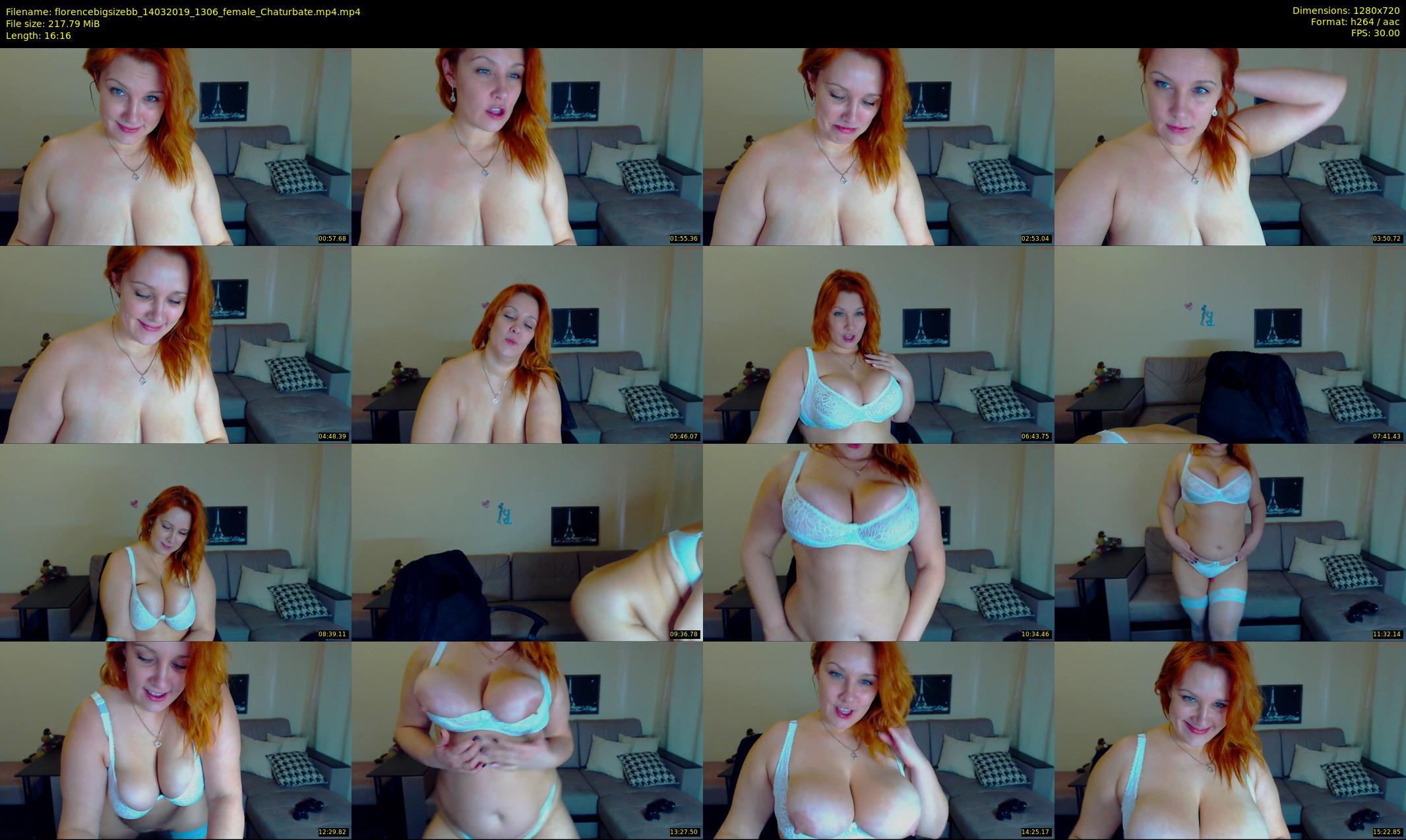 florencebigsizebb — 17 minute Chaturbate female cam show recording, 720p, Mar 14, 2019