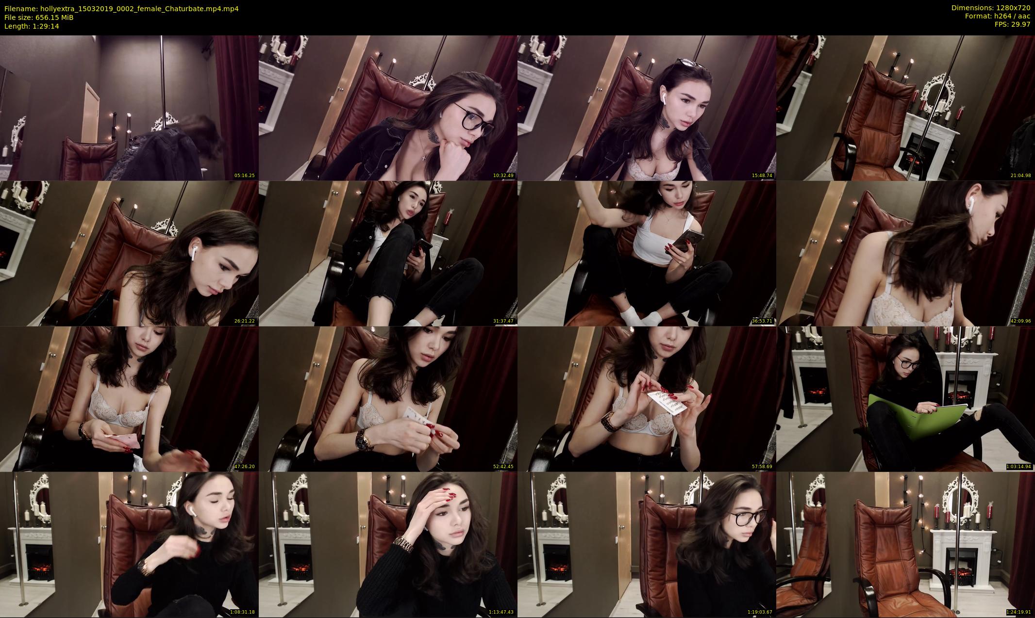 hollyextra — 90 minute Chaturbate female cam show recording, 720p, Mar 15, 2019