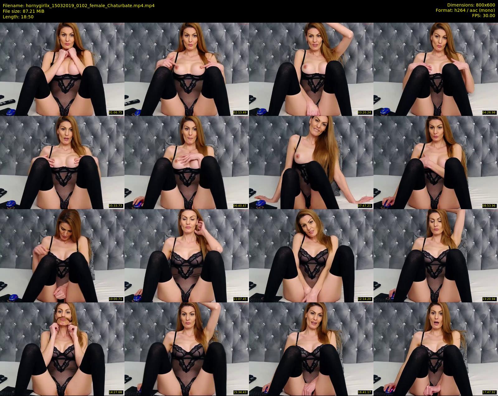hornygirllx — 19 minute Chaturbate female cam show recording, 480p, Mar 15, 2019