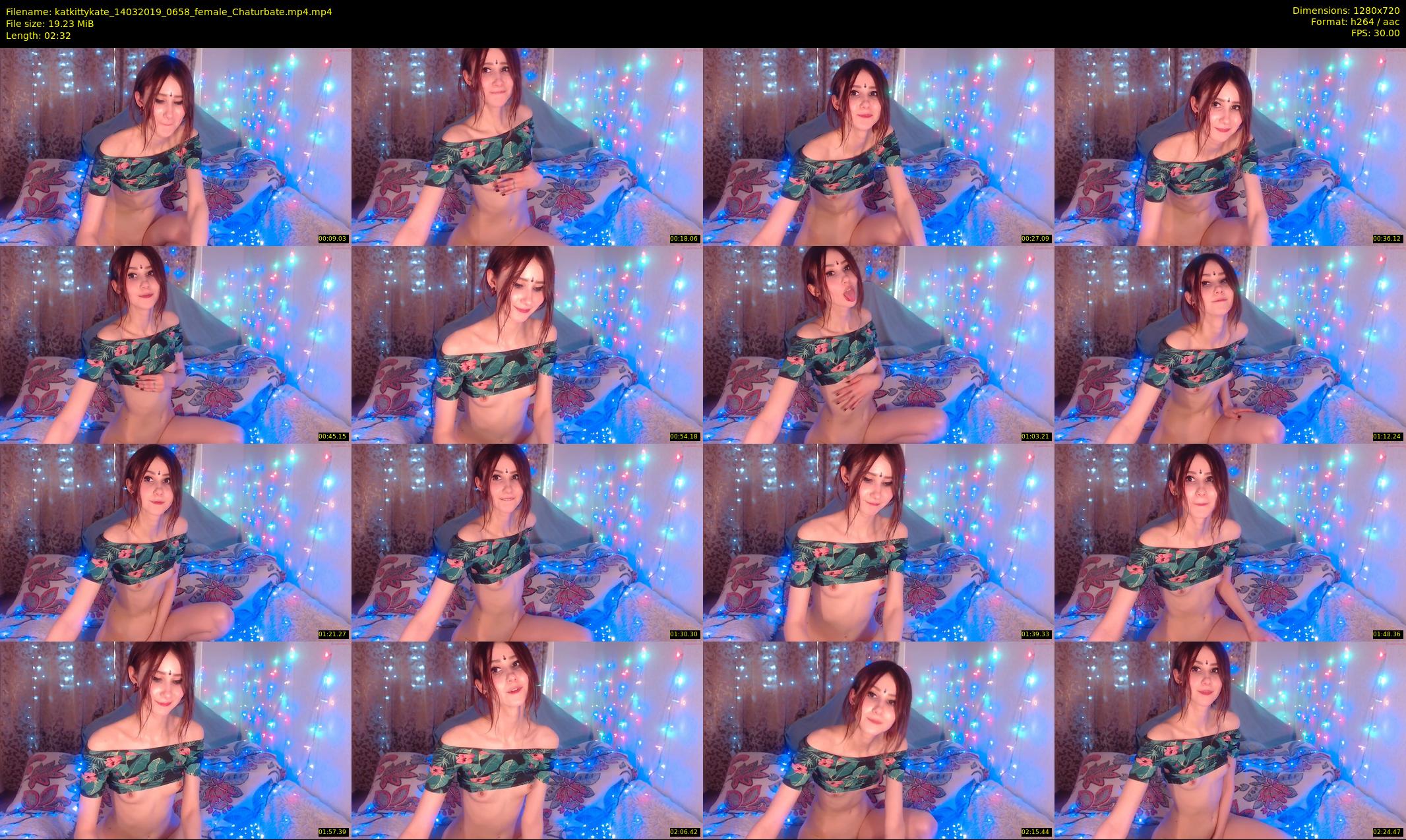 katkittykate — 3 minute Chaturbate female cam show recording, 720p, Mar 14, 2019