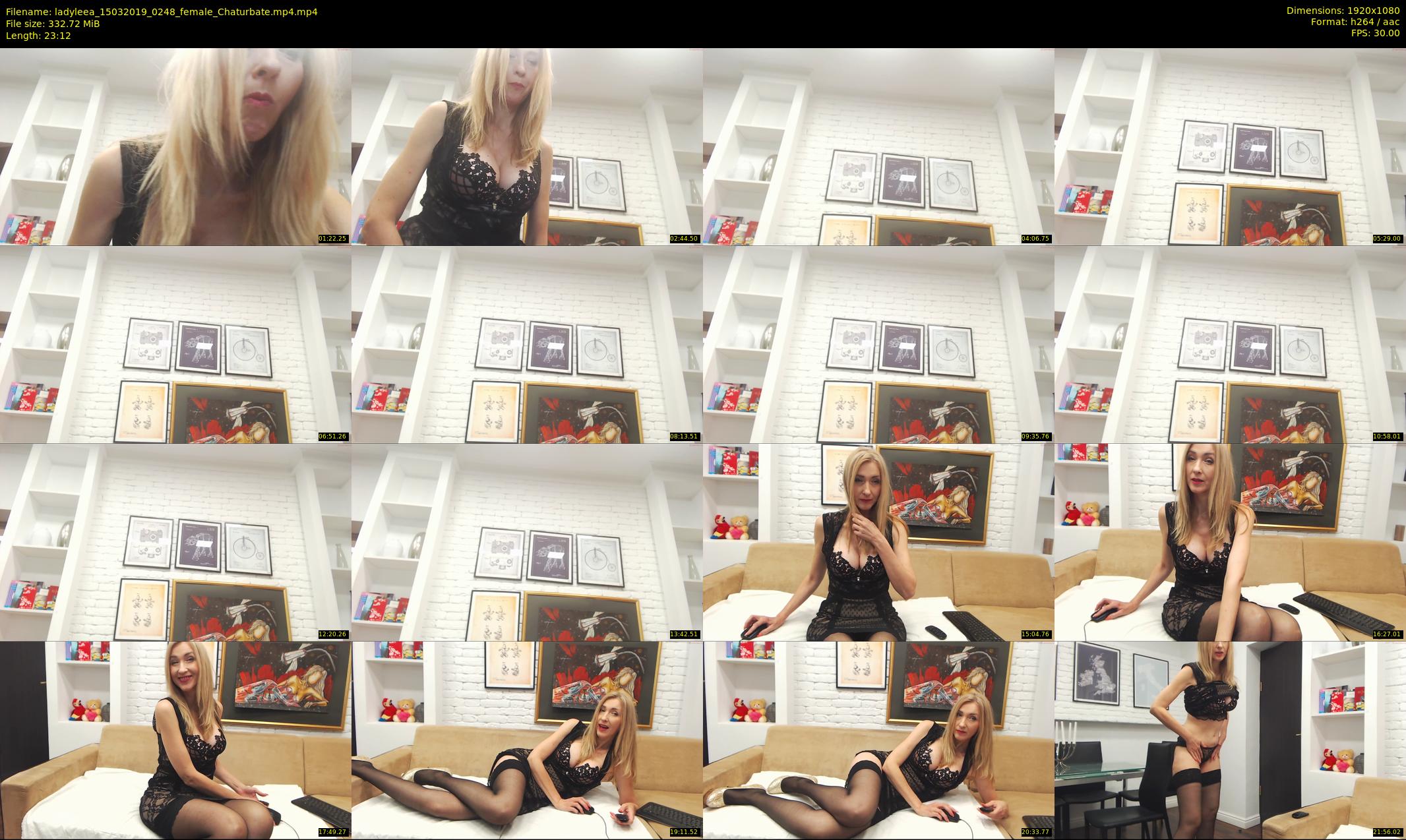 ladyleea — 24 minute Chaturbate female cam show recording, 1080p, Mar 15, 2019