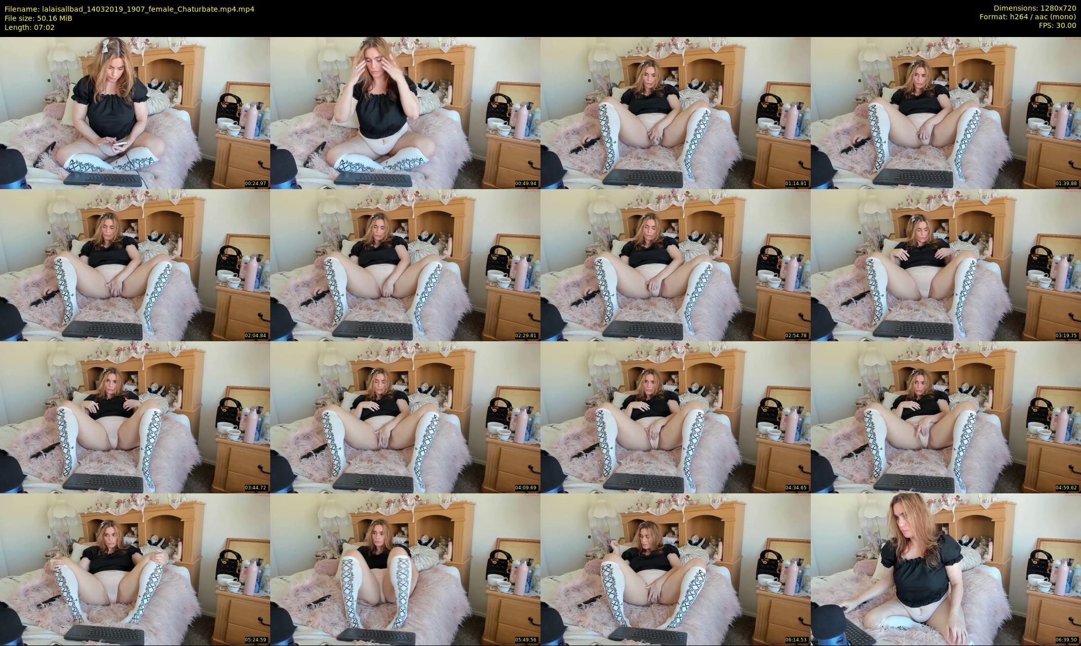 lalaisallbad — 8 minute Chaturbate female cam show recording, 720p, Mar 14, 2019
