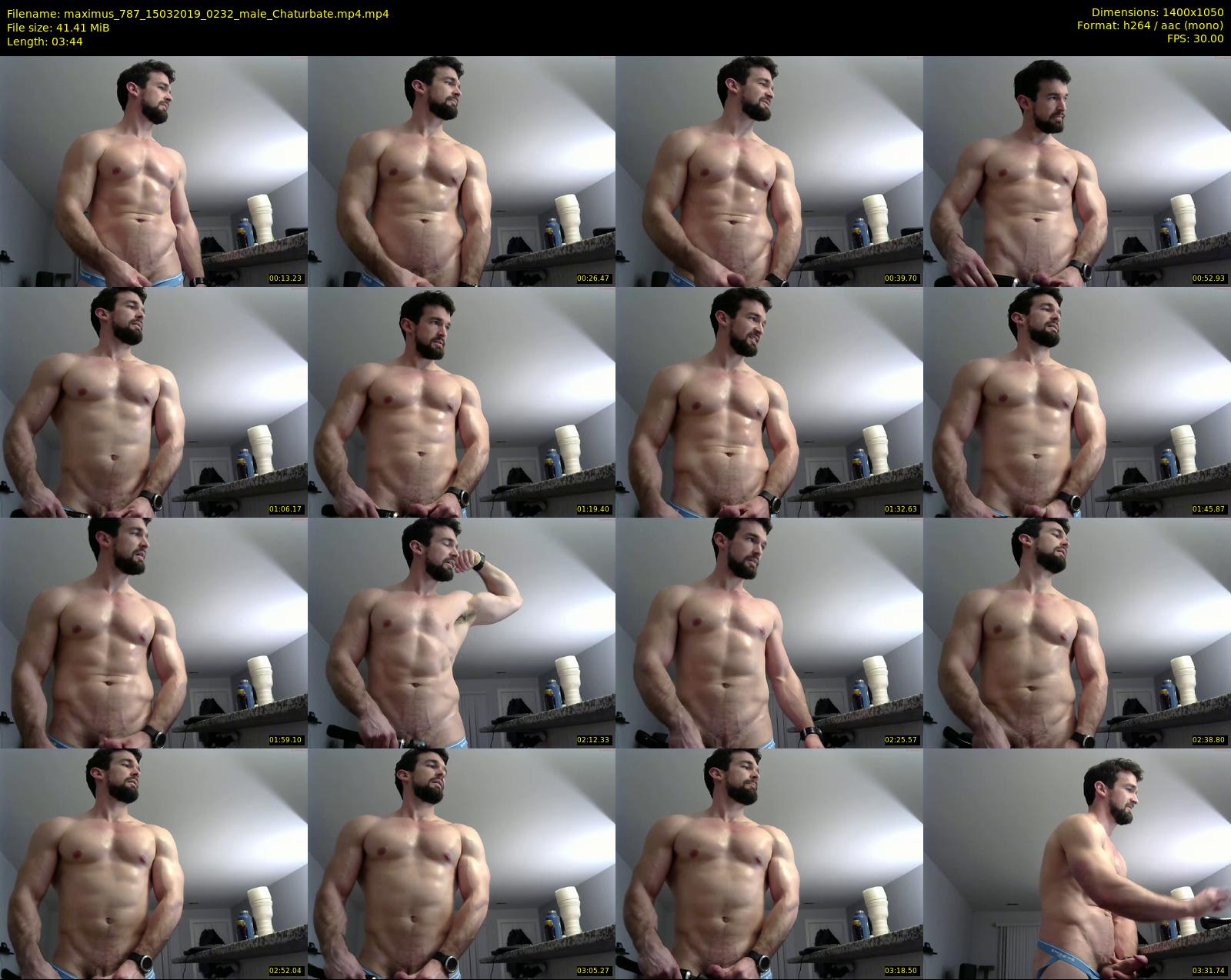 maximus_787 — 4 minute Chaturbate male cam show recording, 720p, Mar 15, 2019
