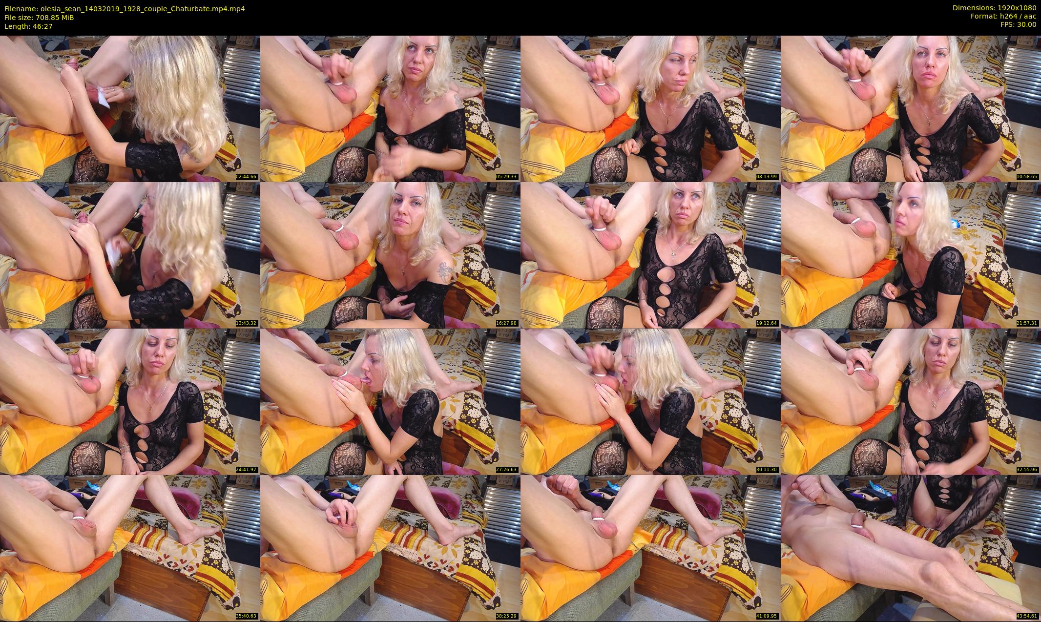 olesia_sean — 47 minute Chaturbate couple cam show recording, 1080p, Mar 14, 2019