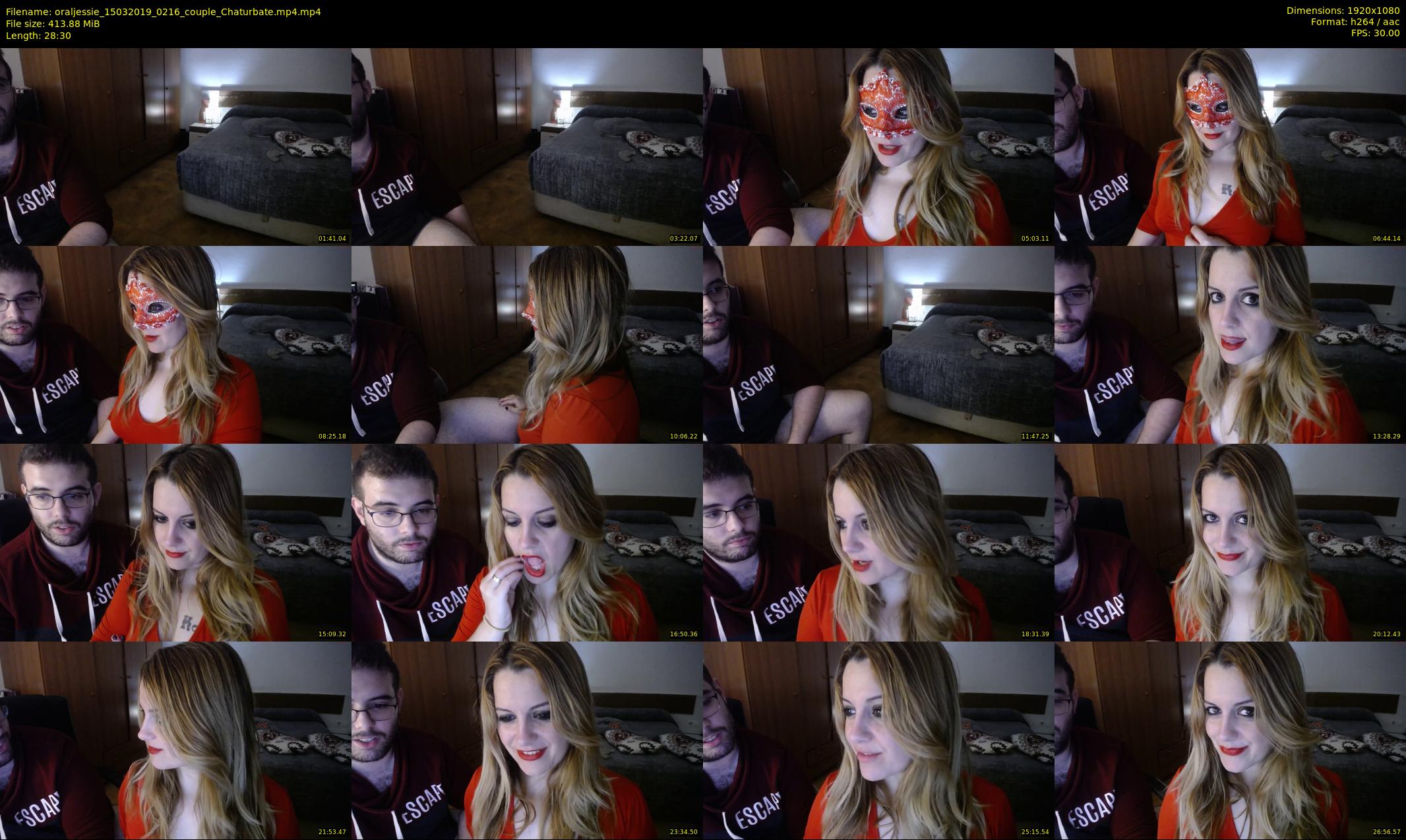 oraljessie — 29 minute Chaturbate couple cam show recording, 1080p, Mar 15, 2019