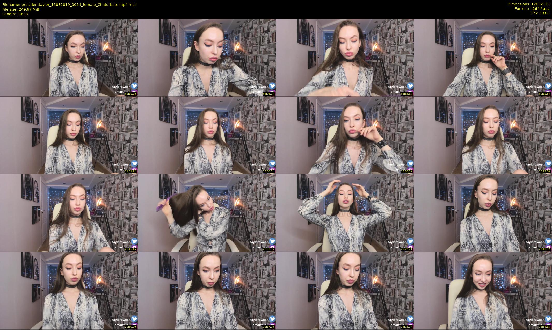 presidenttaylor — 40 minute Chaturbate female cam show recording, 720p, Mar 15, 2019
