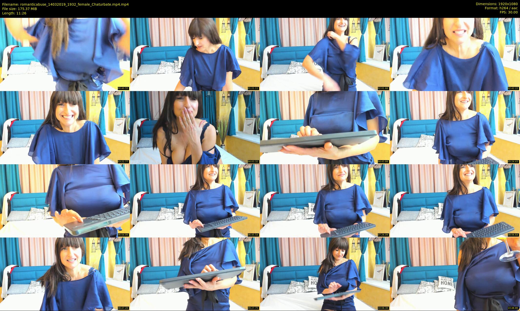 romanticabuse — 12 minute Chaturbate female cam show recording, 1080p, Mar 14, 2019