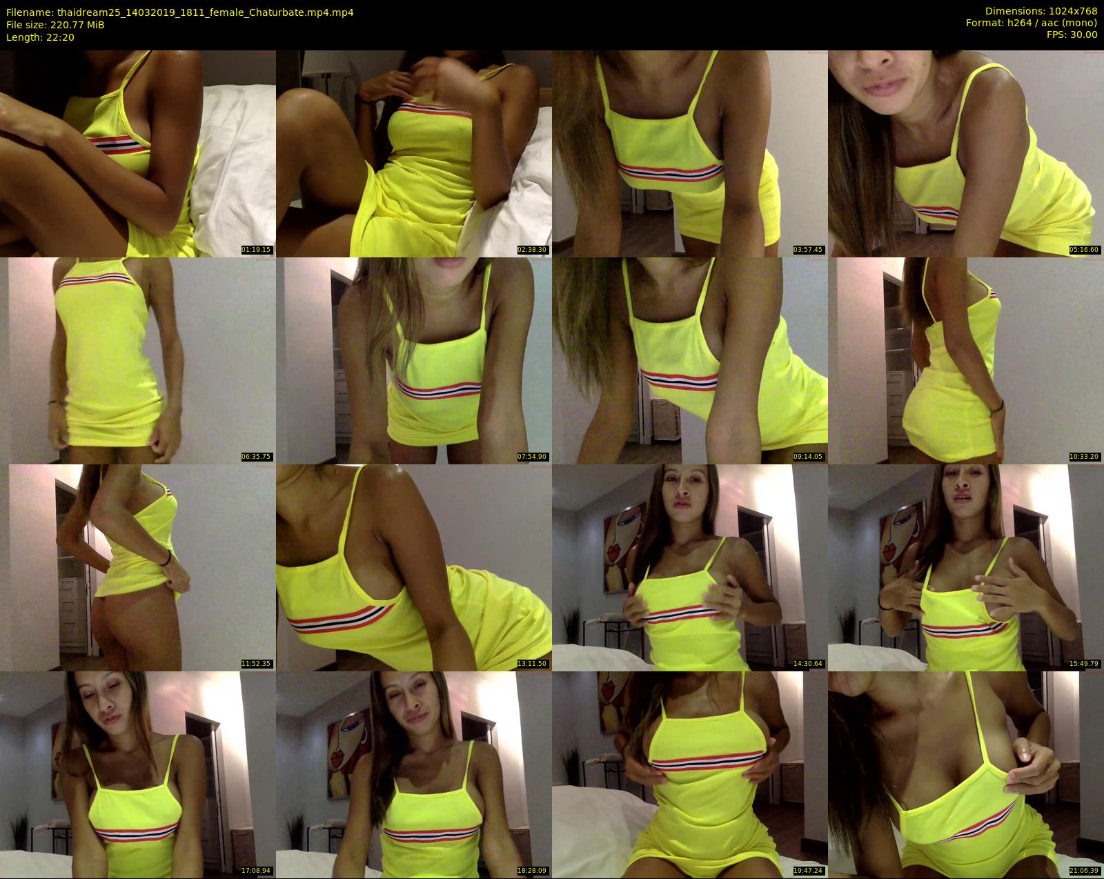 thaidream25 — 23 minute Chaturbate female cam show recording, 720p, Mar 14, 2019