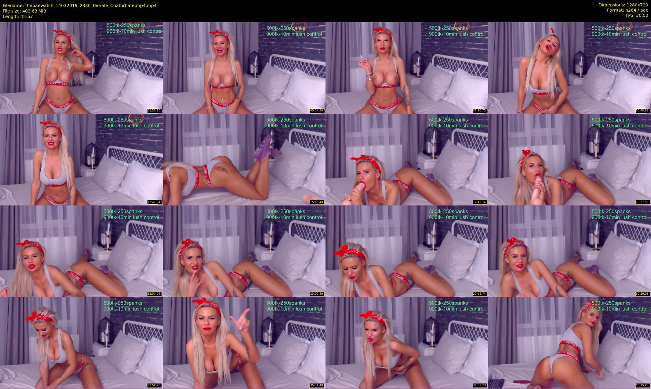 thebaewatch — 43 minute Chaturbate female cam show recording, 720p, Mar 14, 2019