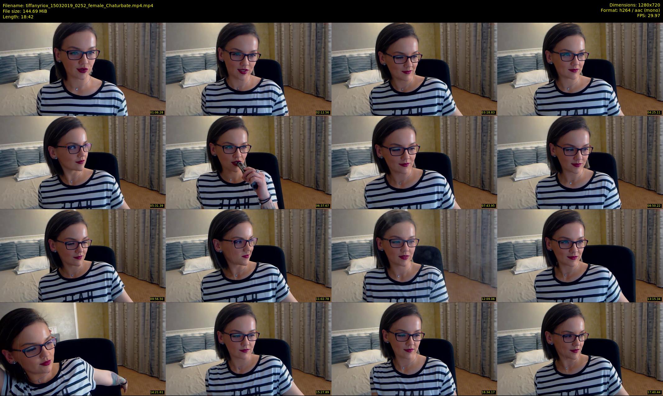tiffanyriox — 19 minute Chaturbate female cam show recording, 720p, Mar 15, 2019