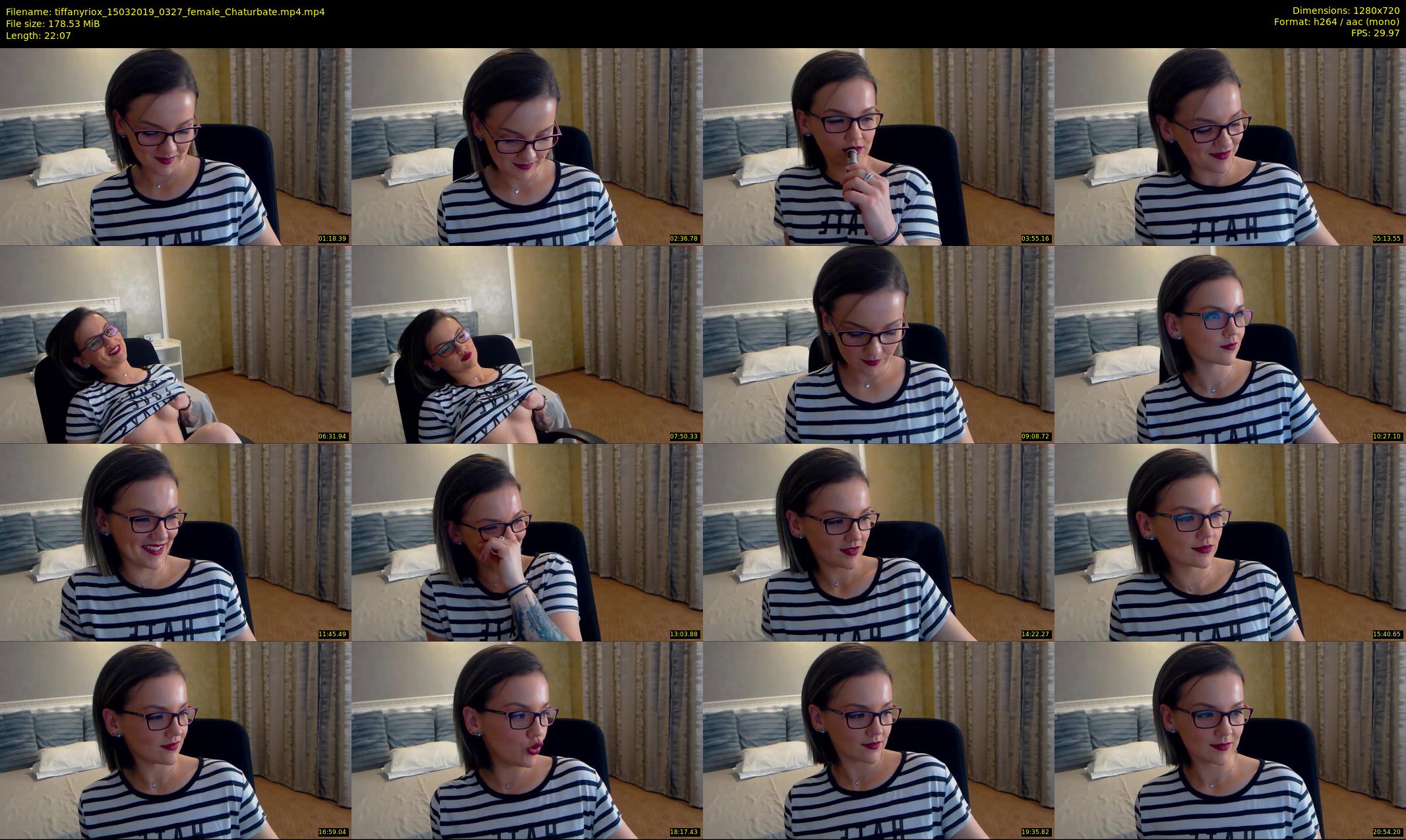 tiffanyriox — 23 minute Chaturbate female cam show recording, 720p, Mar 15, 2019