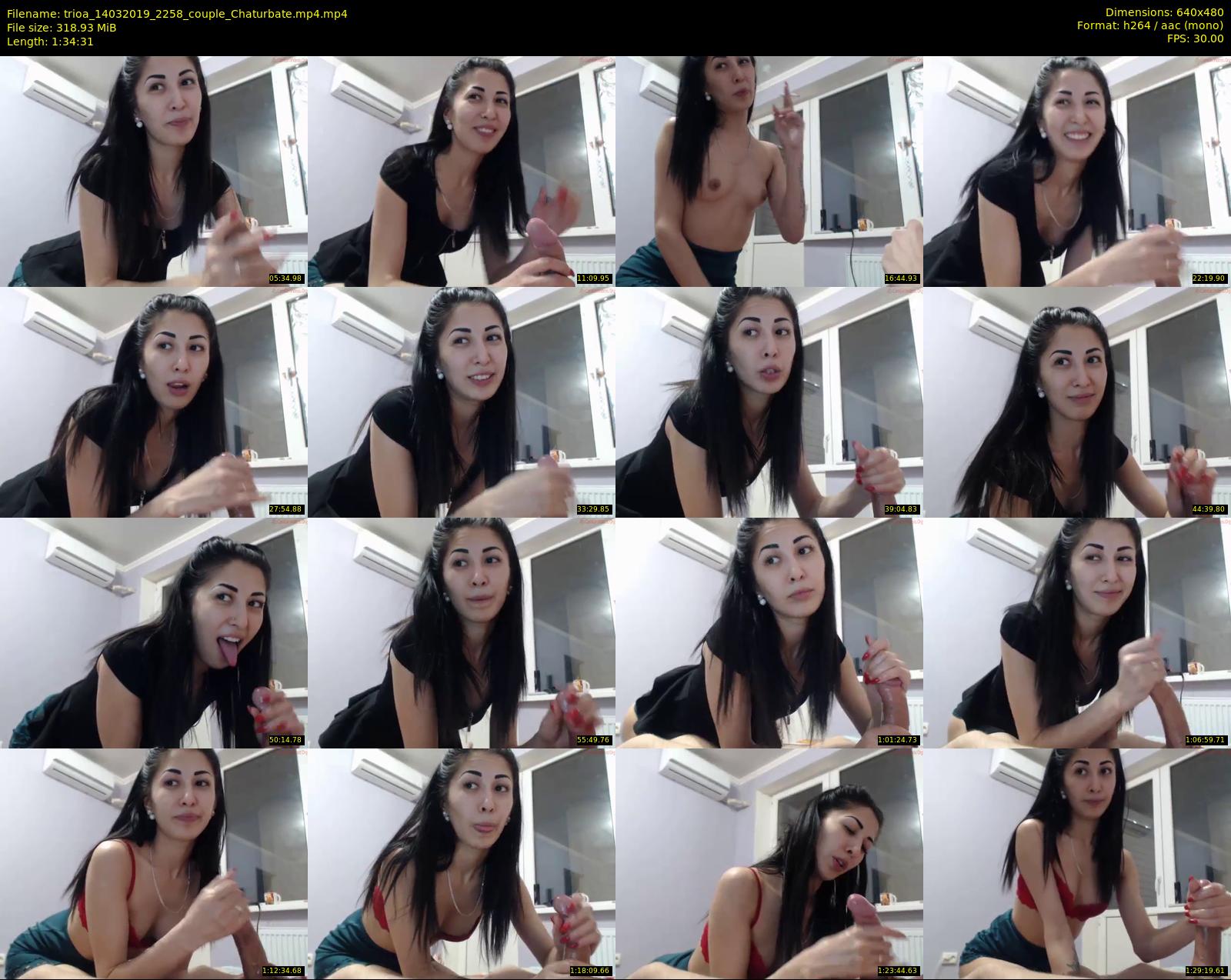 trioa — 95 minute Chaturbate couple cam show recording, 480p, Mar 14, 2019