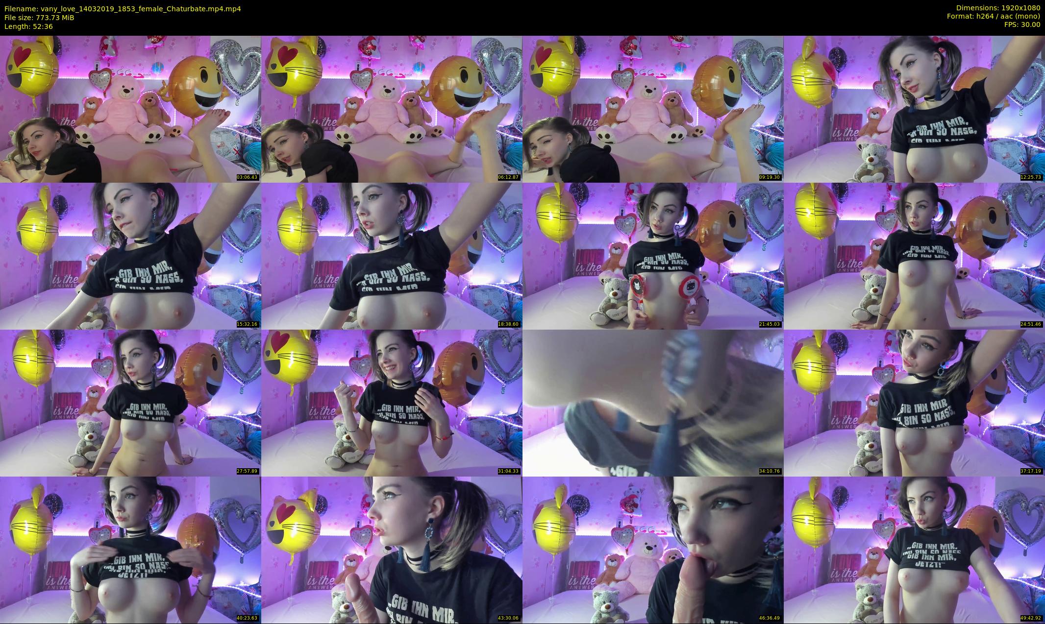 vany_love — 53 minute Chaturbate female cam show recording, 1080p, Mar 14, 2019