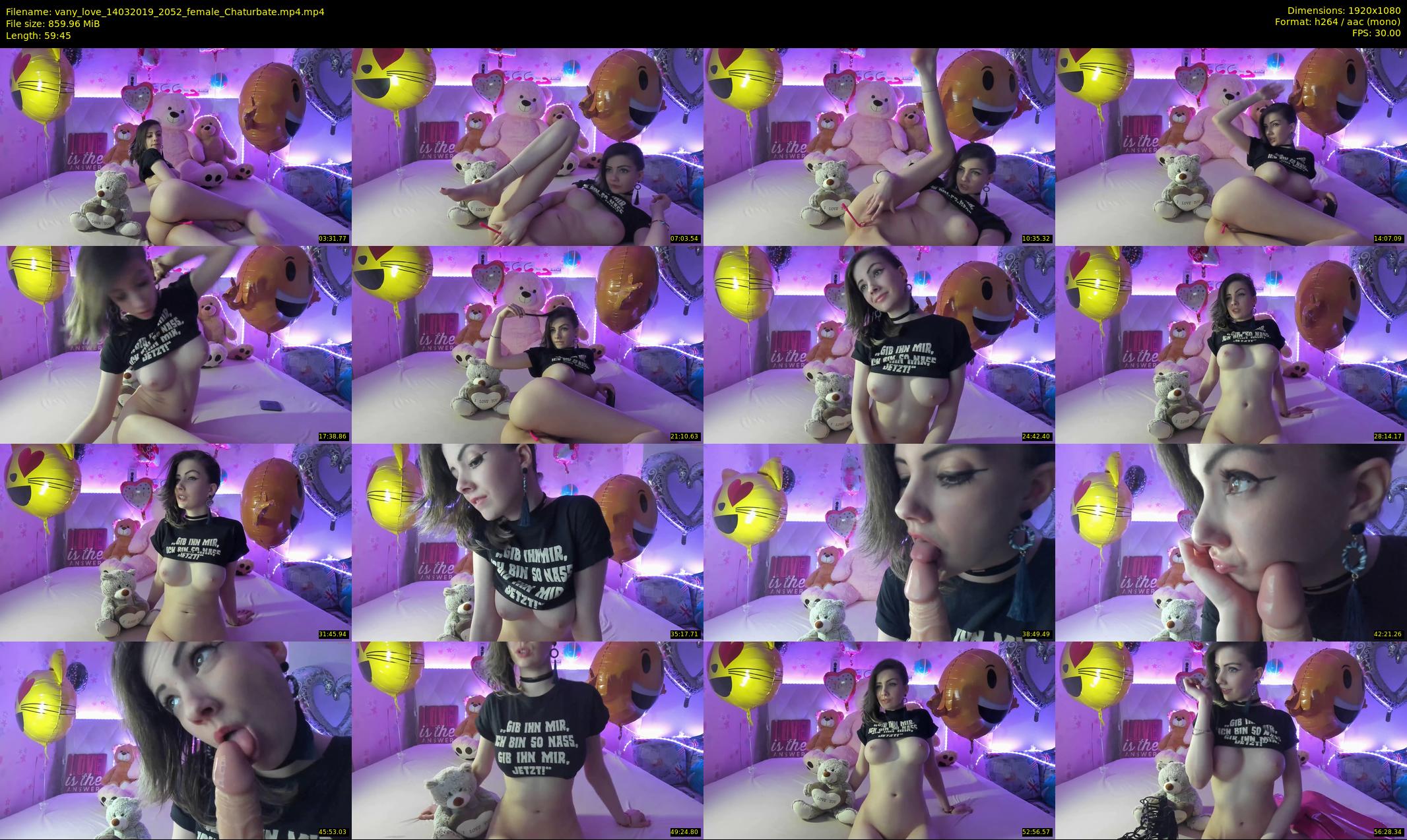 vany_love — 60 minute Chaturbate female cam show recording, 1080p, Mar 14, 2019