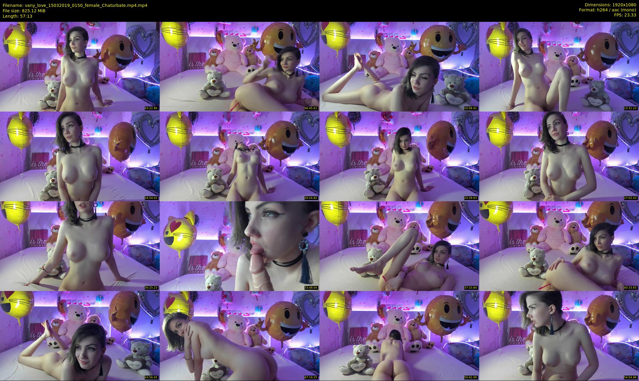 vany_love — 58 minute Chaturbate female cam show recording, 1080p, Mar 15, 2019