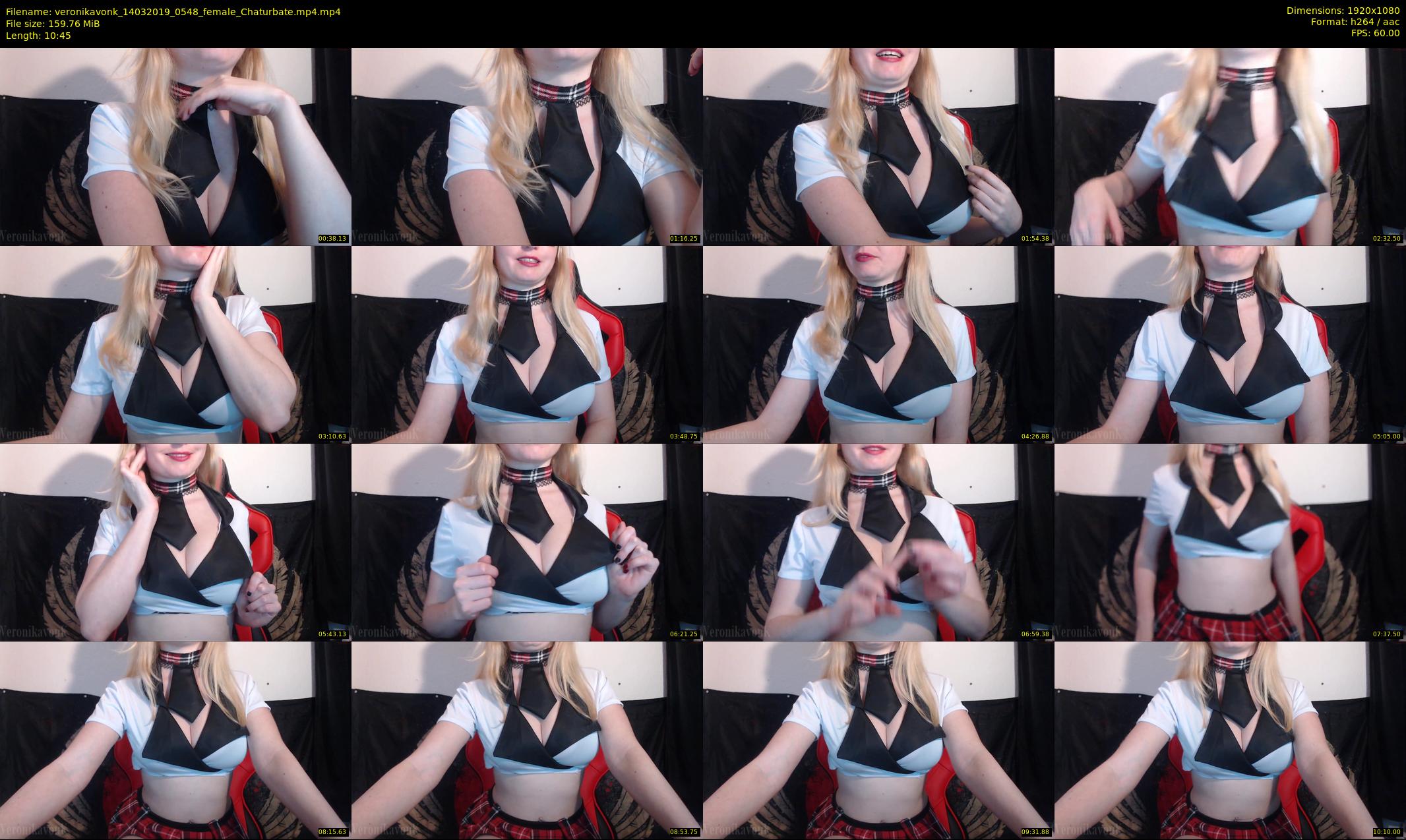 veronikavonk — 11 minute Chaturbate female cam show recording, 1080p, Mar 14, 2019