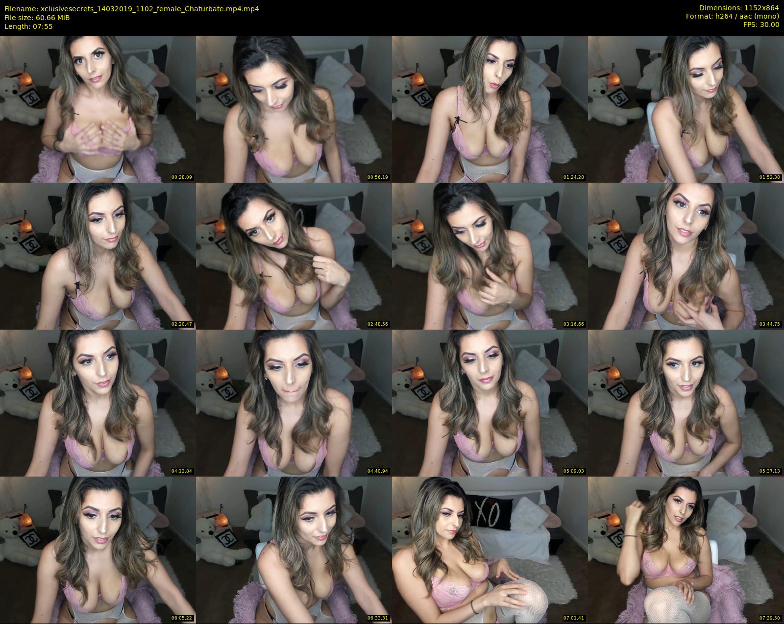 xclusivesecrets — 8 minute Chaturbate female cam show recording, 720p, Mar 14, 2019