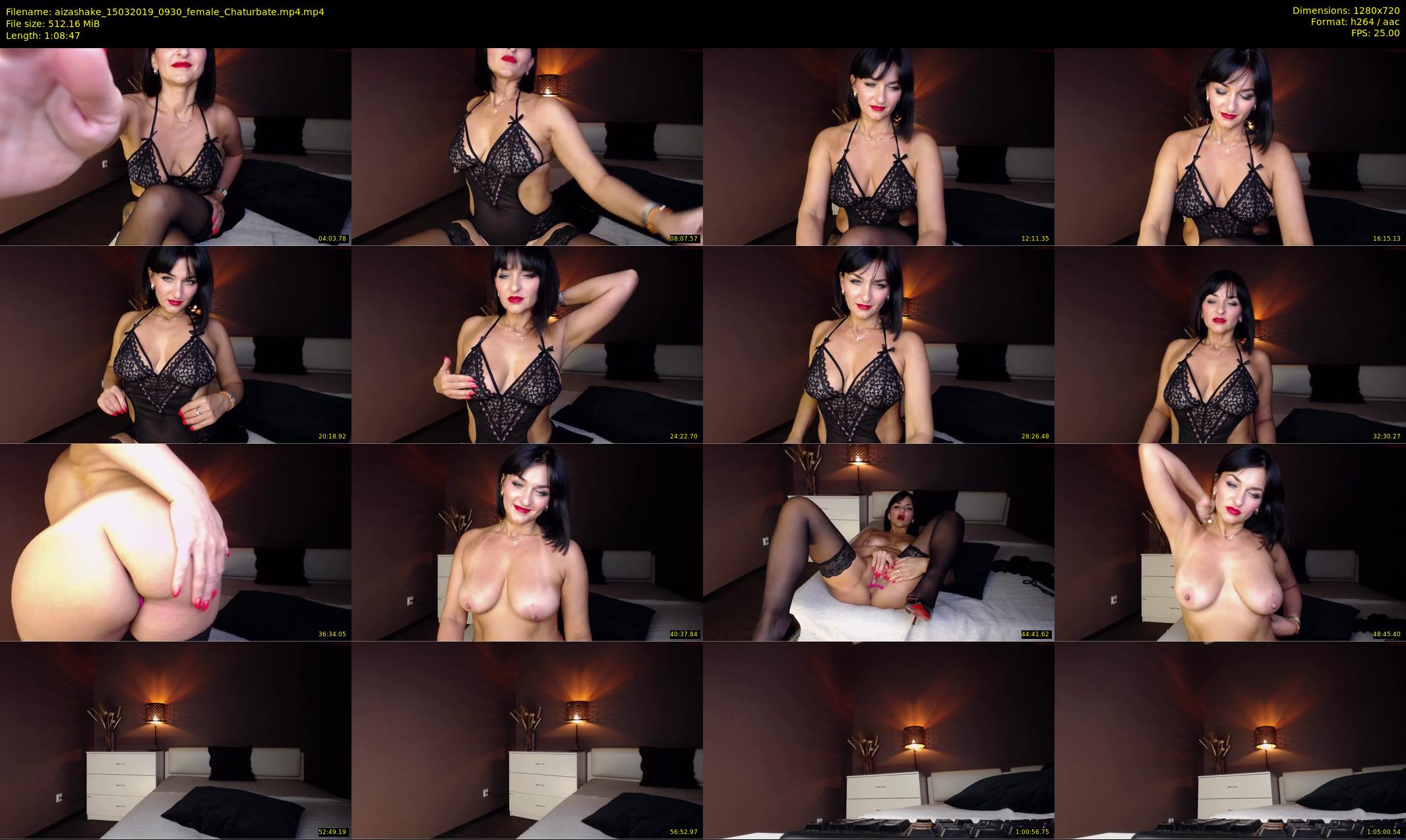 aizashake — 69 minute Chaturbate female cam show recording, 720p, Mar 15, 2019