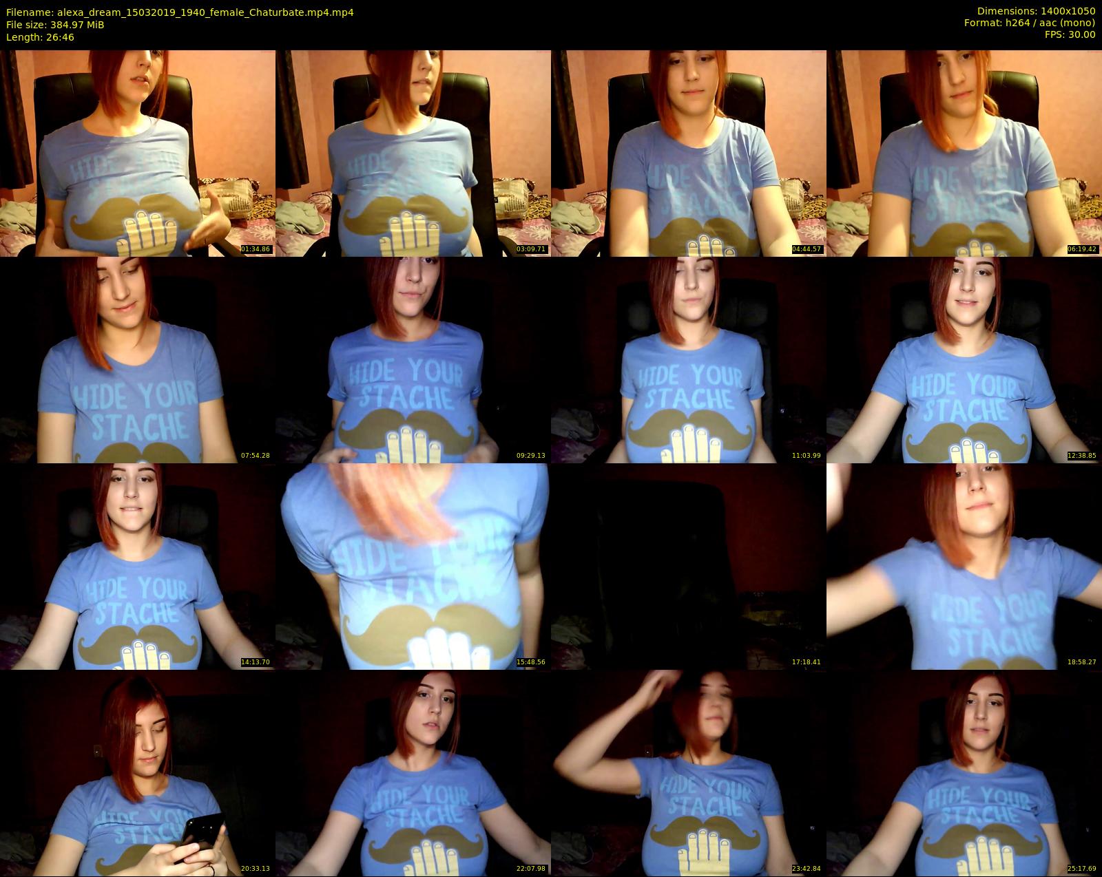 alexa_dream — 27 minute Chaturbate female cam show recording, 720p, Mar 15, 2019