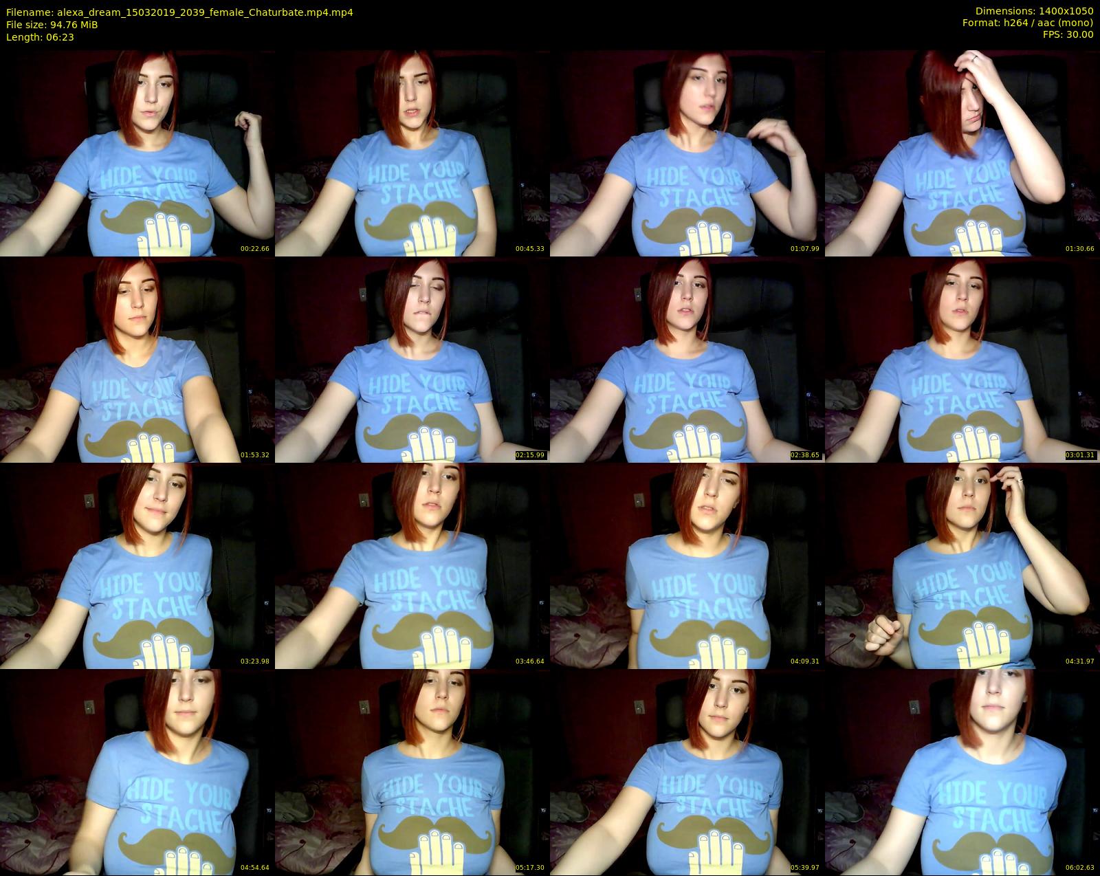alexa_dream — 7 minute Chaturbate female cam show recording, 720p, Mar 15, 2019