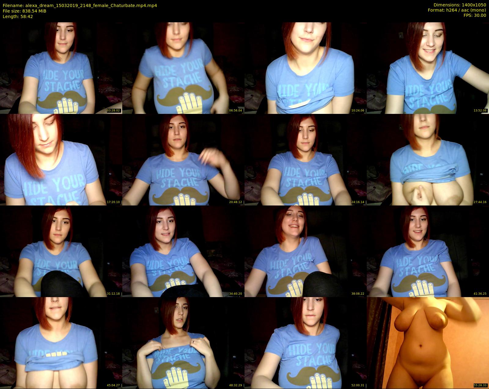 alexa_dream — 59 minute Chaturbate female cam show recording, 720p, Mar 15, 2019