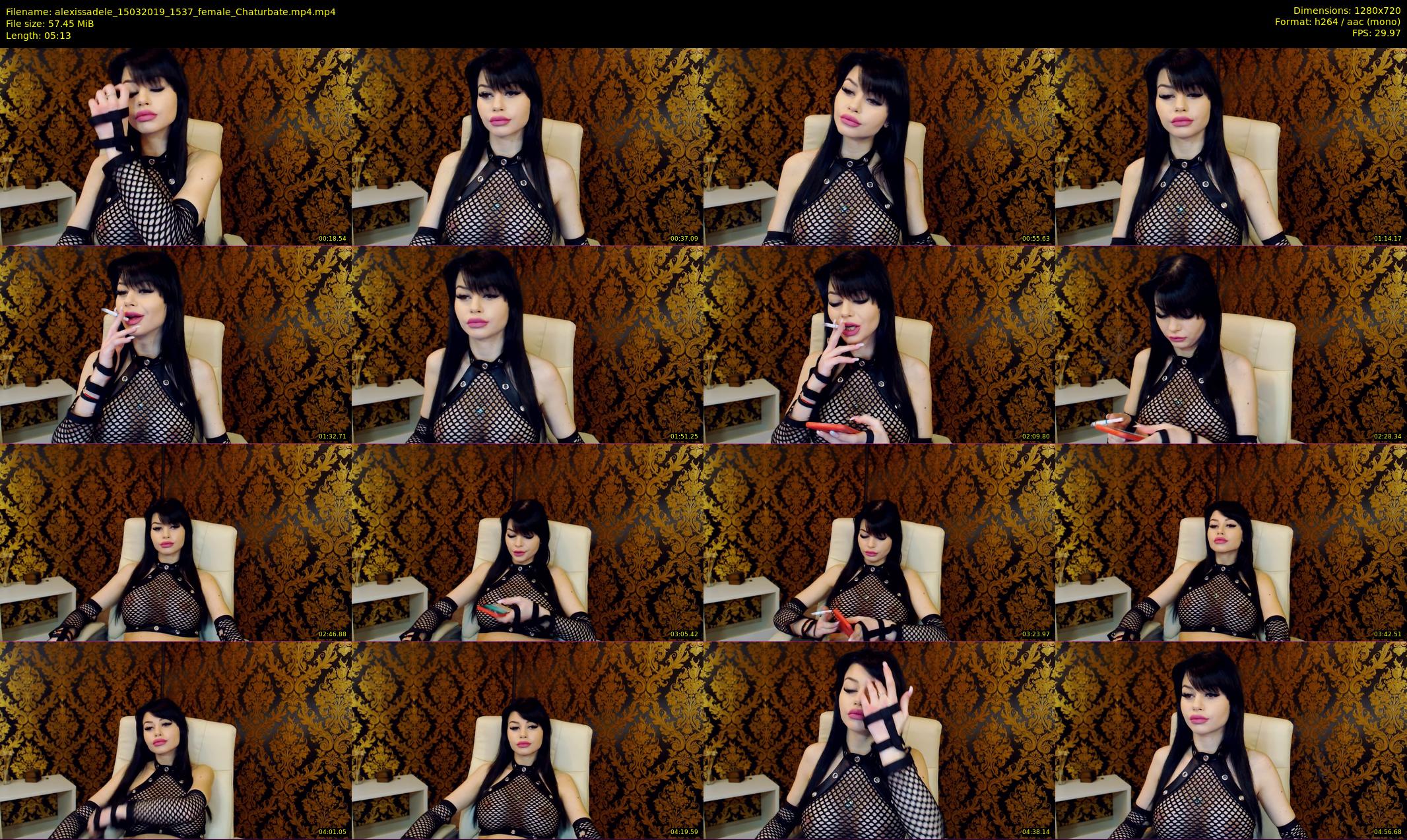 alexissadele — 6 minute Chaturbate female cam show recording, 720p, Mar 15, 2019