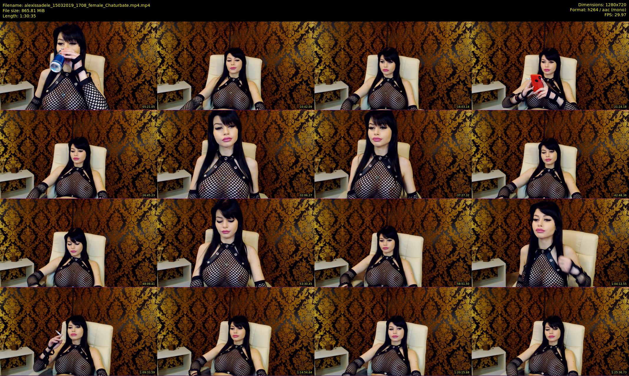 alexissadele — 91 minute Chaturbate female cam show recording, 720p, Mar 15, 2019